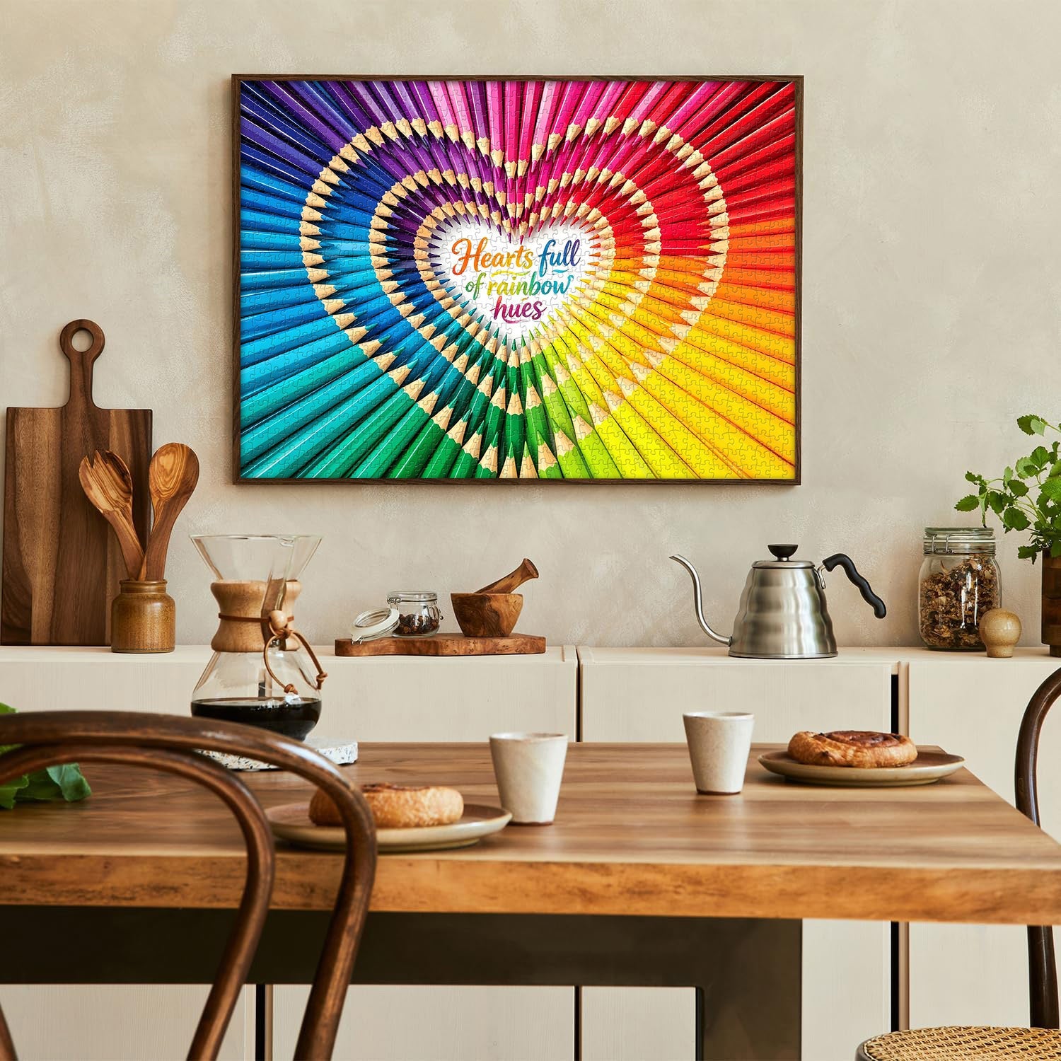 Life's Color Heart Jigsaw Puzzle 1000 Pieces
