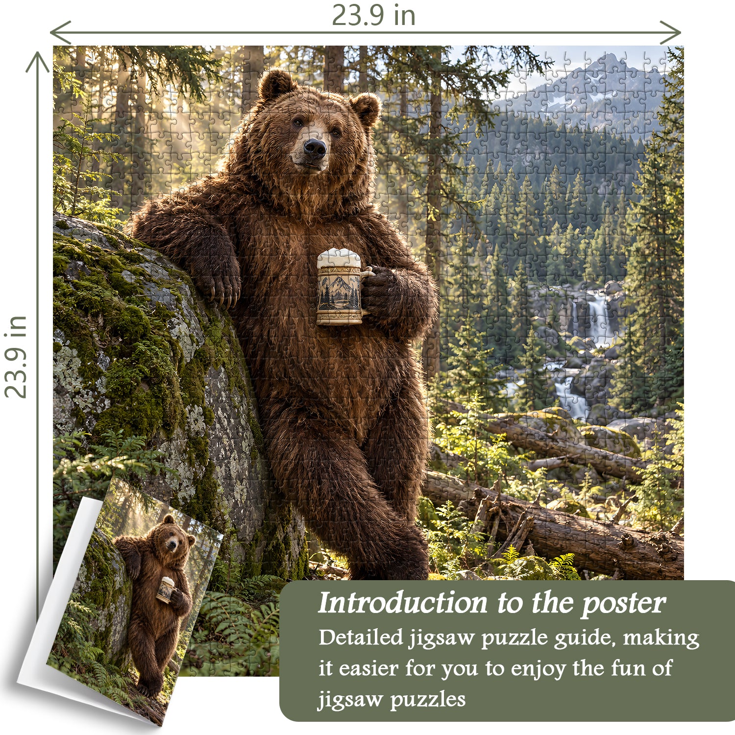 Bear’s Beer Break Jigsaw Puzzle 1000 Pieces