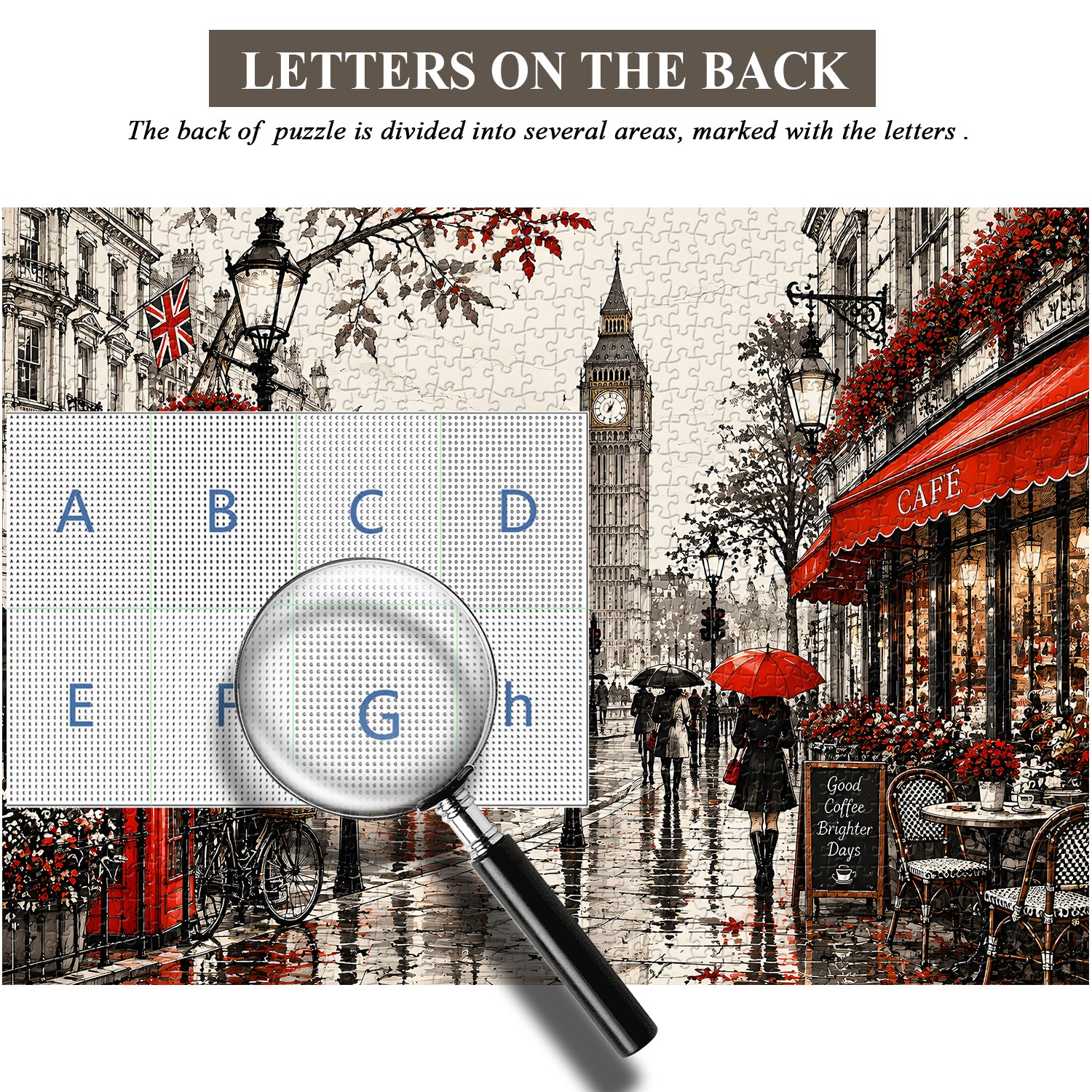 London in the Rain Jigsaw Puzzle 1000 Pieces