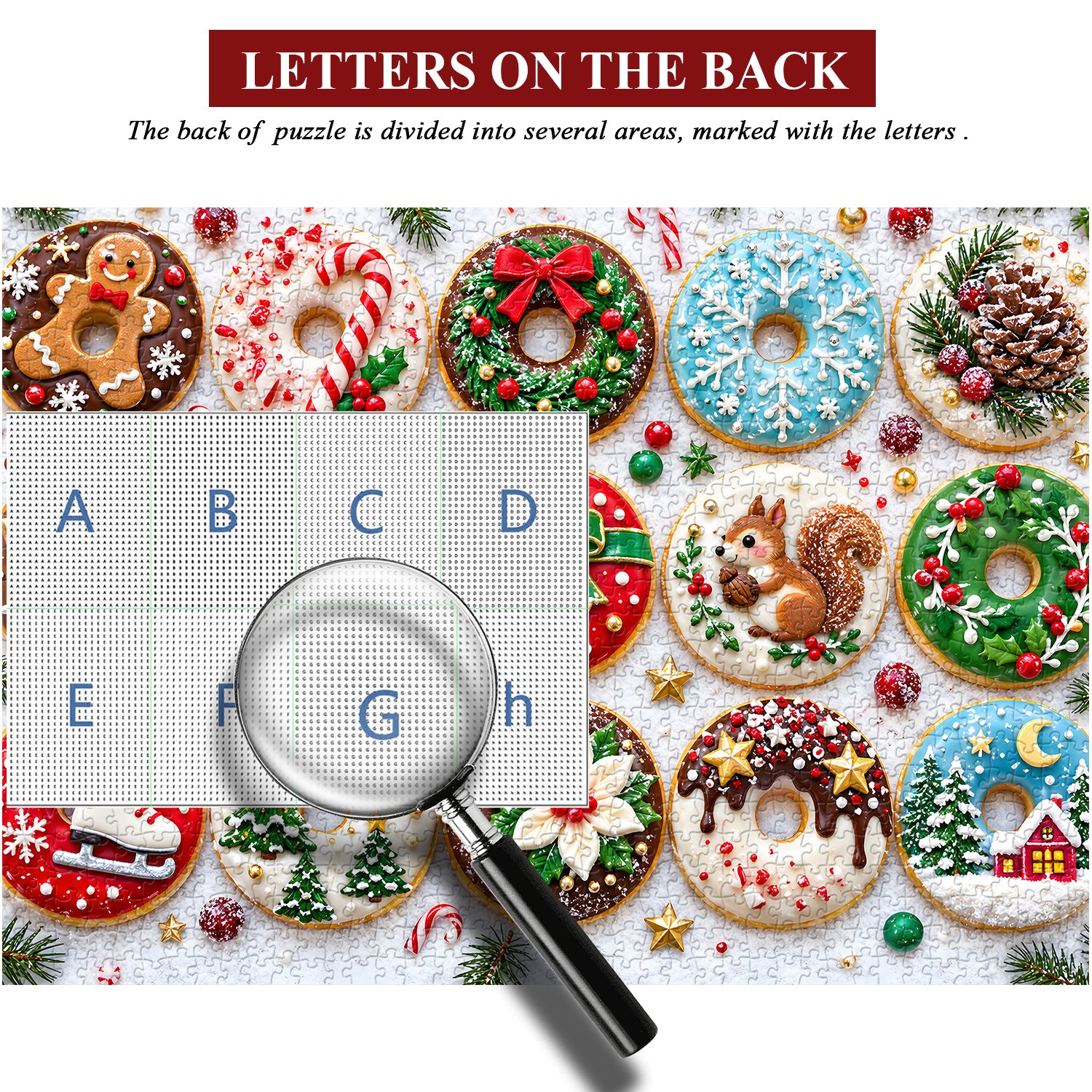 Christmas Donut Feast Jigsaw Puzzle 1000 Pieces