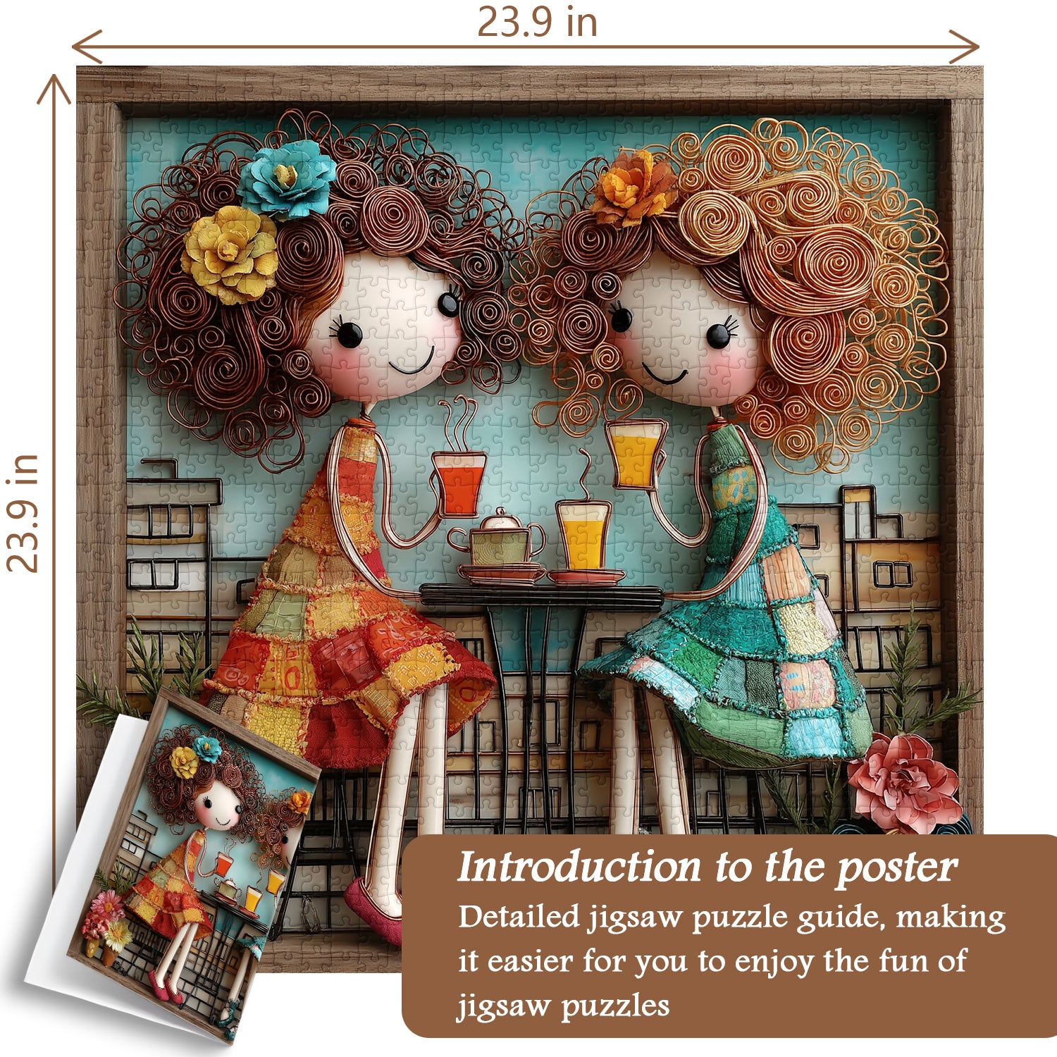 Sisters' Afternoon Tea Jigsaw Puzzle 1000 Pieces