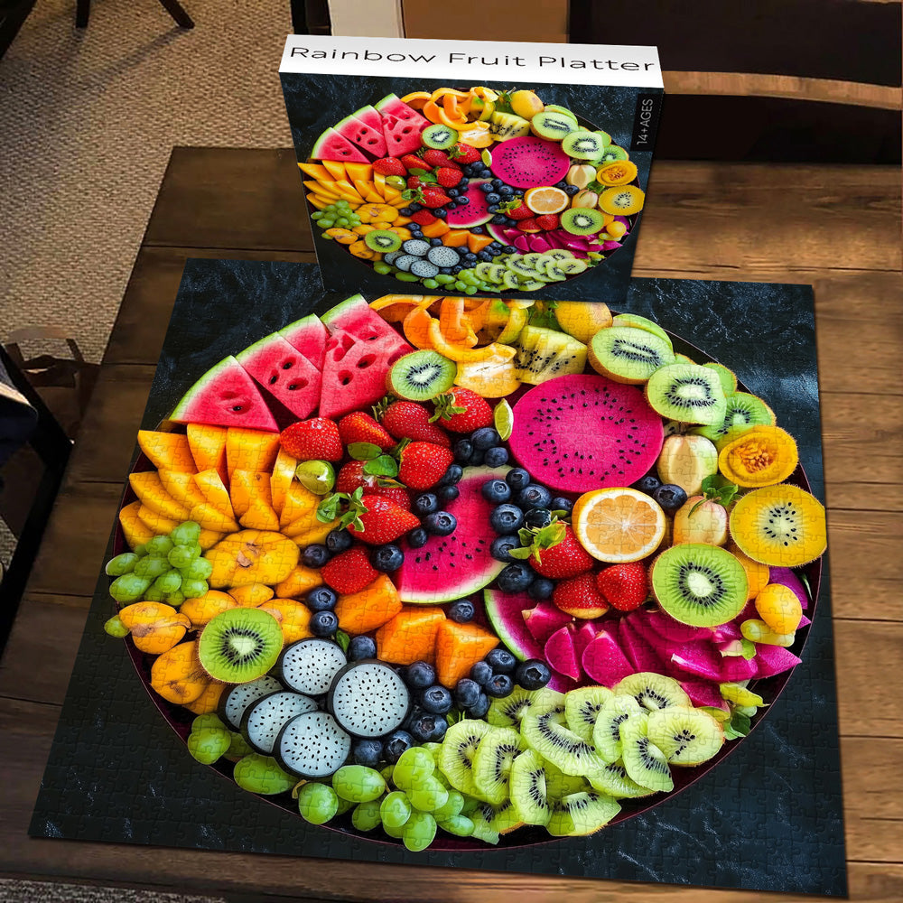 Rainbow Fruit Platter Jigsaw Puzzles 1000 Pieces