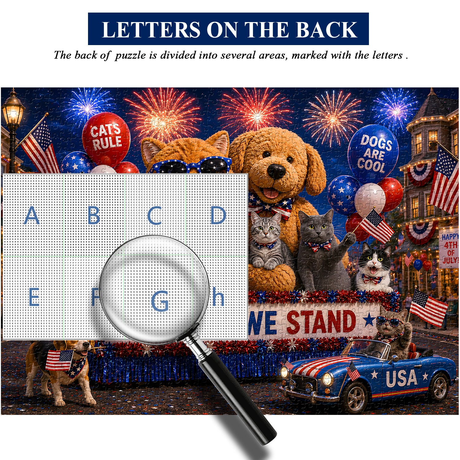 Parade Under Fireworks Jigsaw Puzzle 1000 Pieces