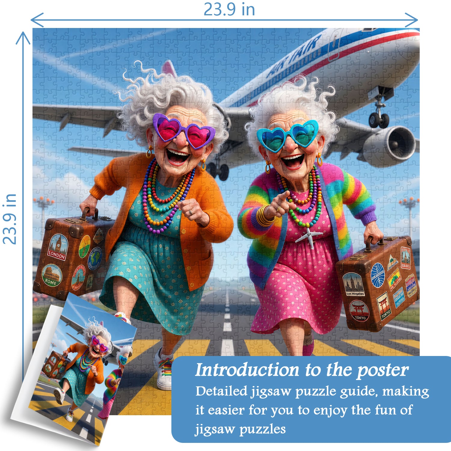 Puzzle Wanderlust Grannies 1000 pezzi