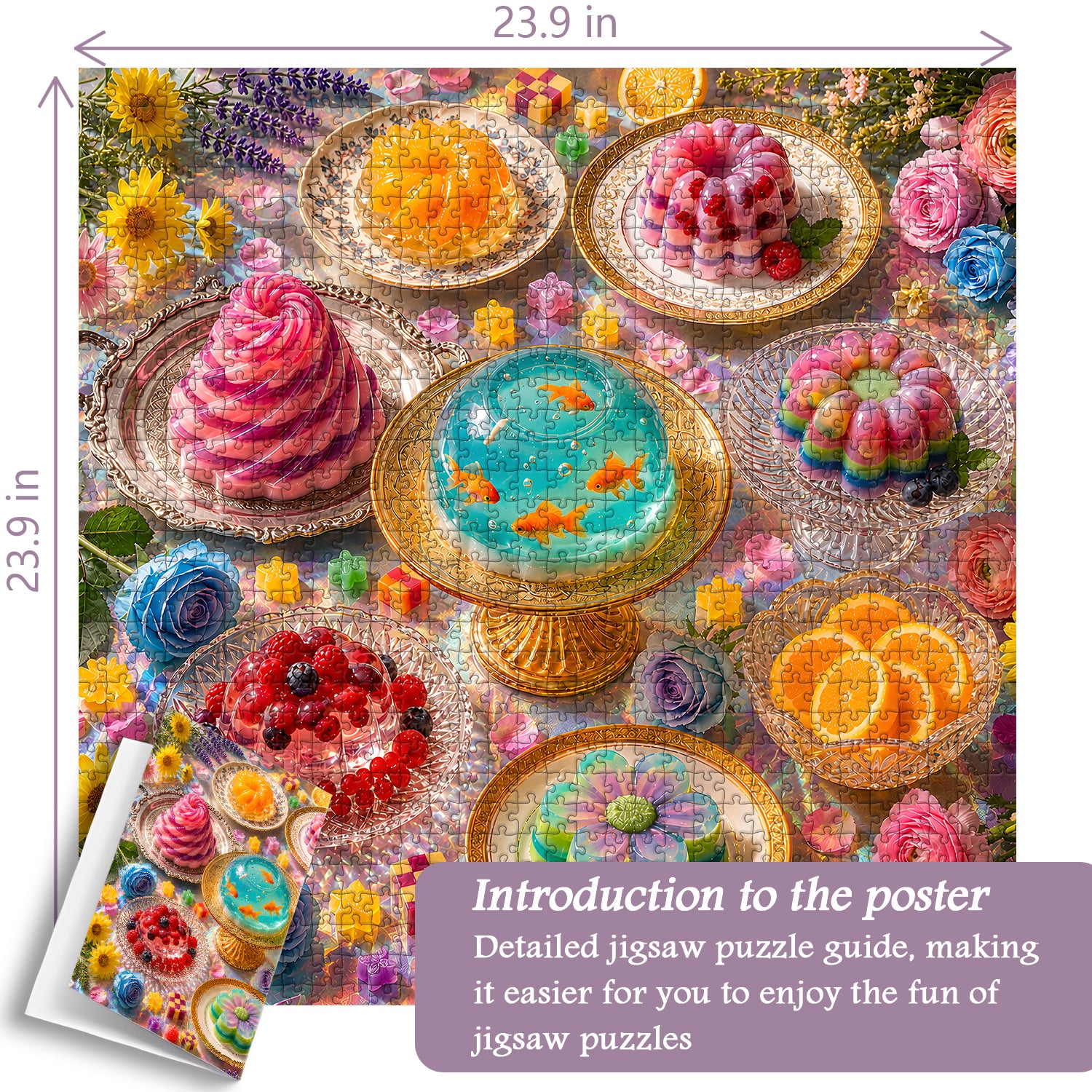 Translucent Vintage Jelly Feast Jigsaw Puzzle 1000 Pieces