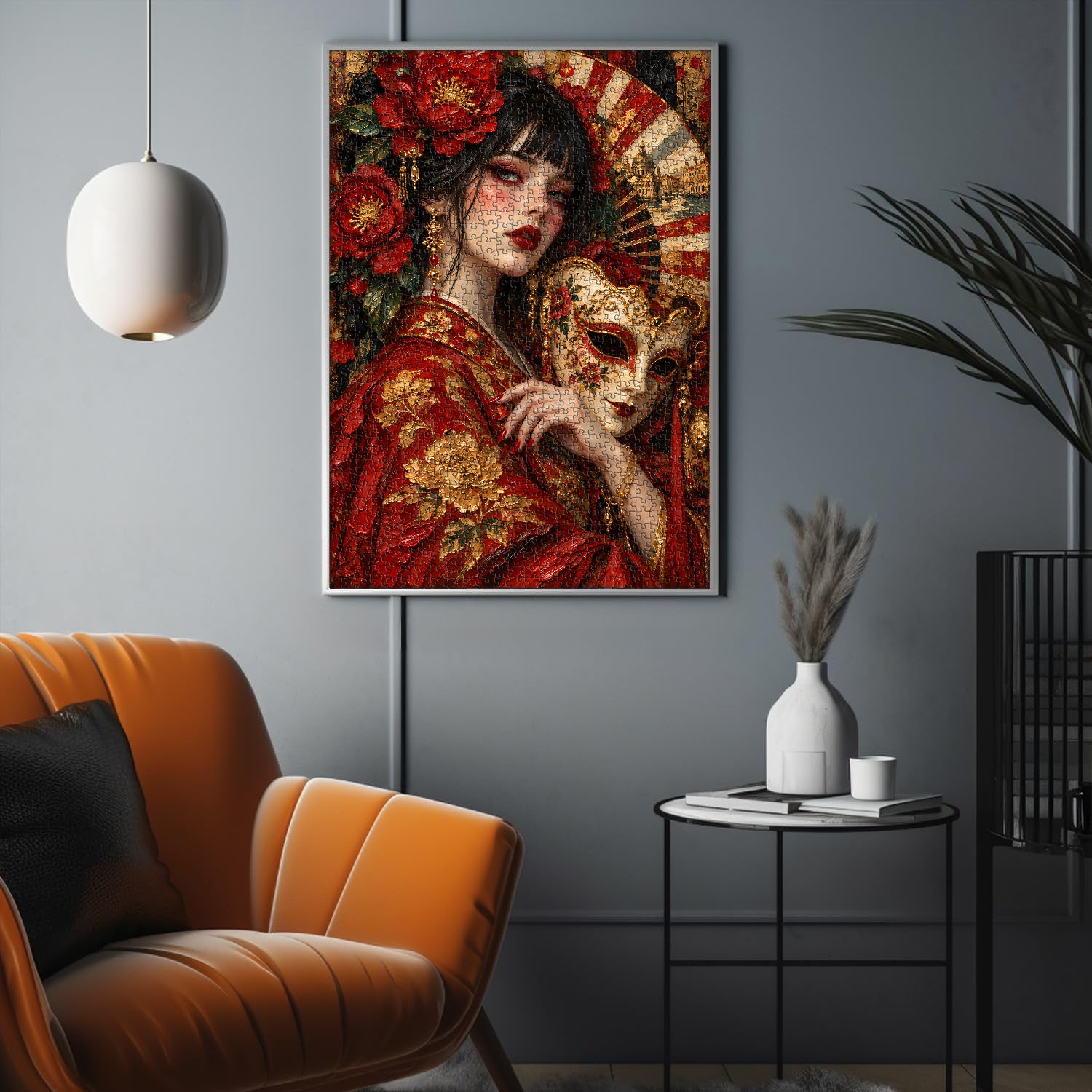 Gilded Blossom Masque Jigsaw Puzzle 1000 Pieces