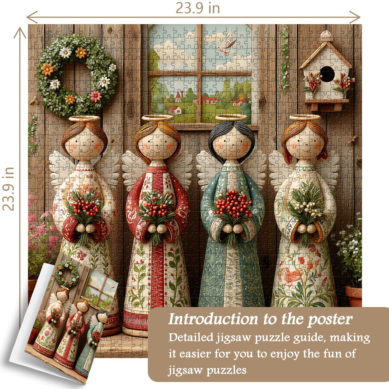 Floral Angels Jigsaw Puzzle 1000 Pieces