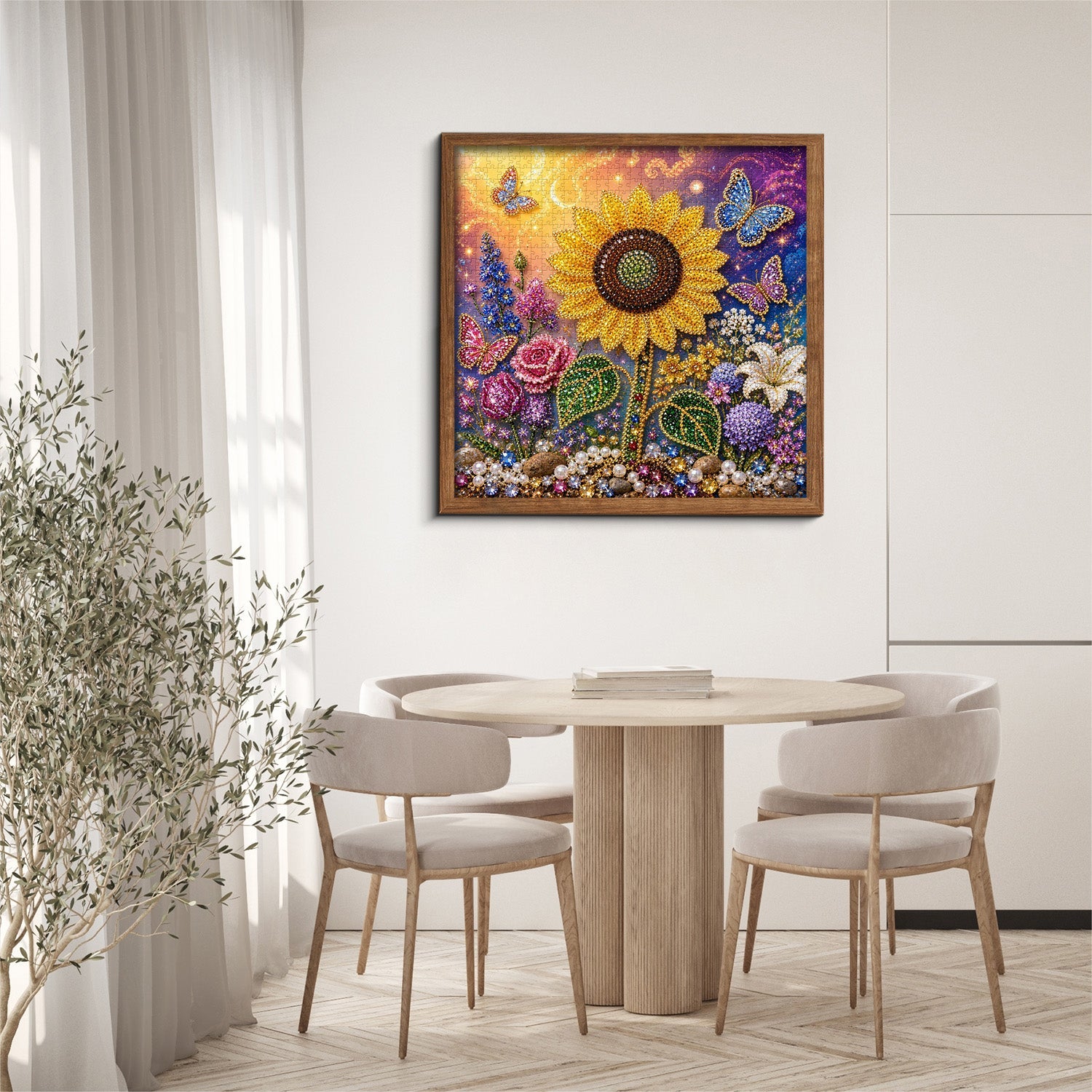 Gemstone Sunflower Jigsaw Puzzle 1000 Pieces