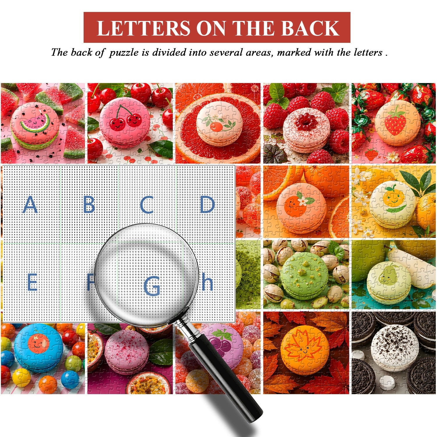 Colorful Macaron dessert Jigsaw Puzzle 1000 Pieces