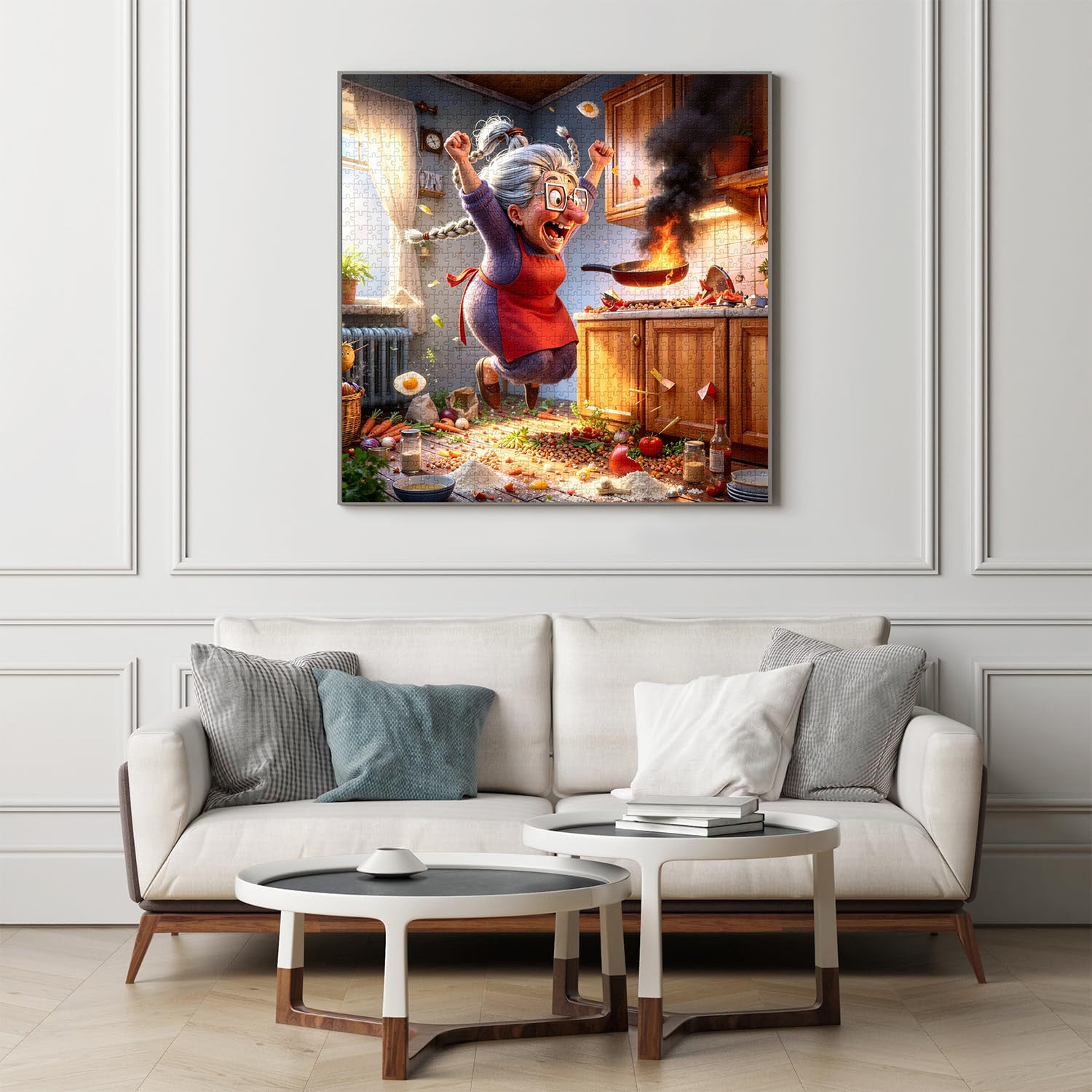 Rompecabezas de catástrofe en la cocina, 1000 piezas