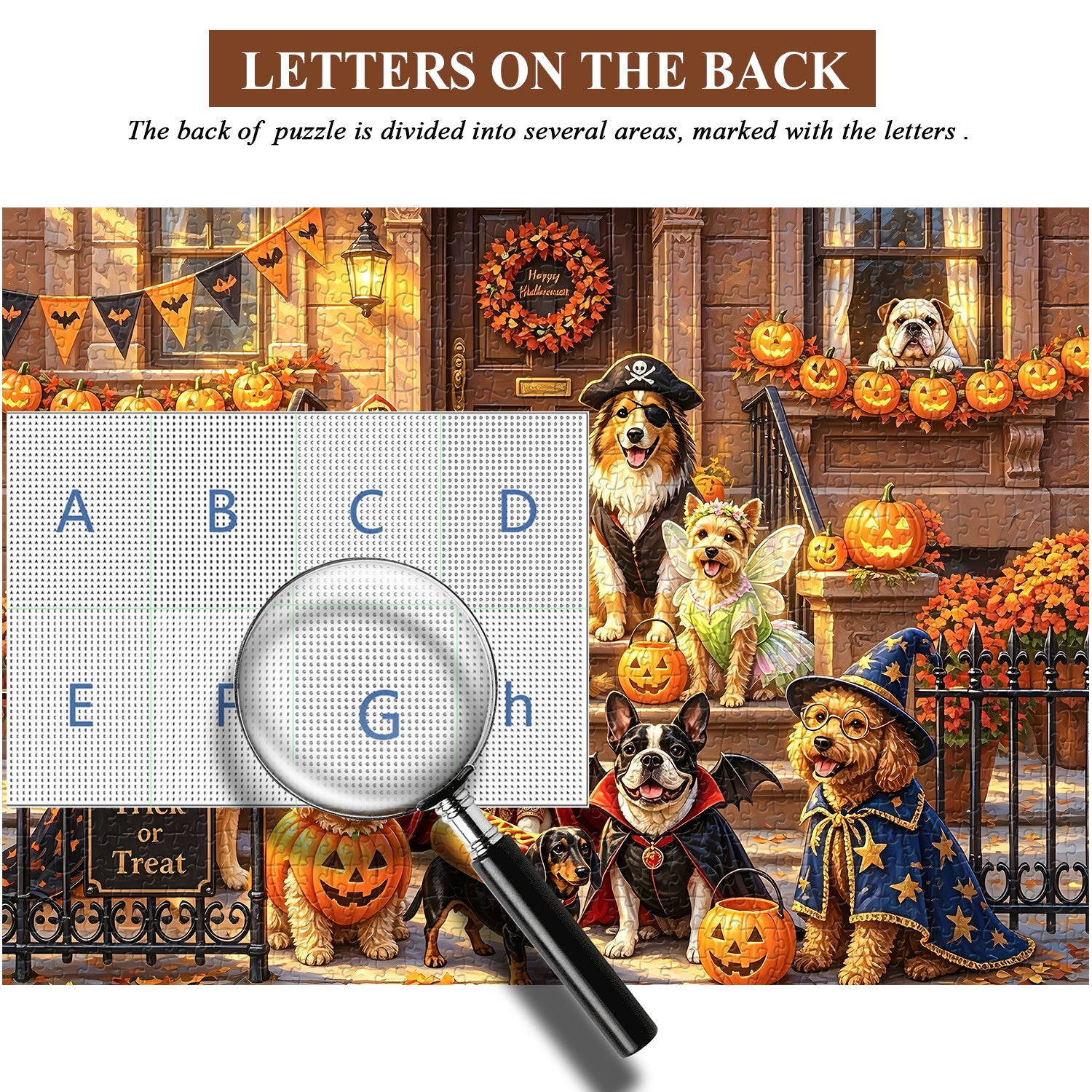 Trick-or-Treat Pups Jigsaw Puzzle 1000 Pieces