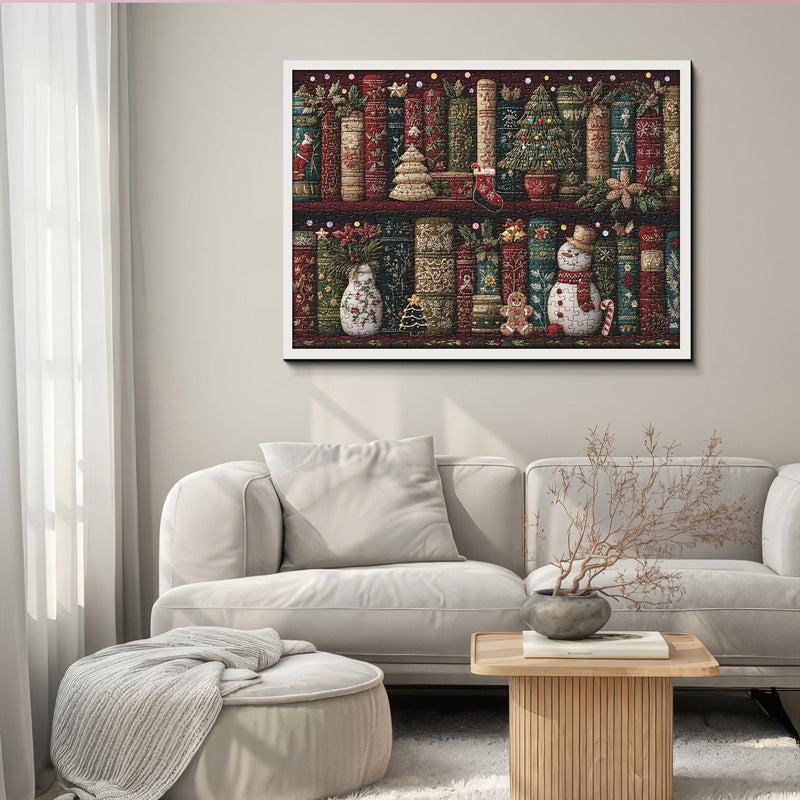 Christmas Embroidery Shelf Jigsaw Puzzle 500 Pieces