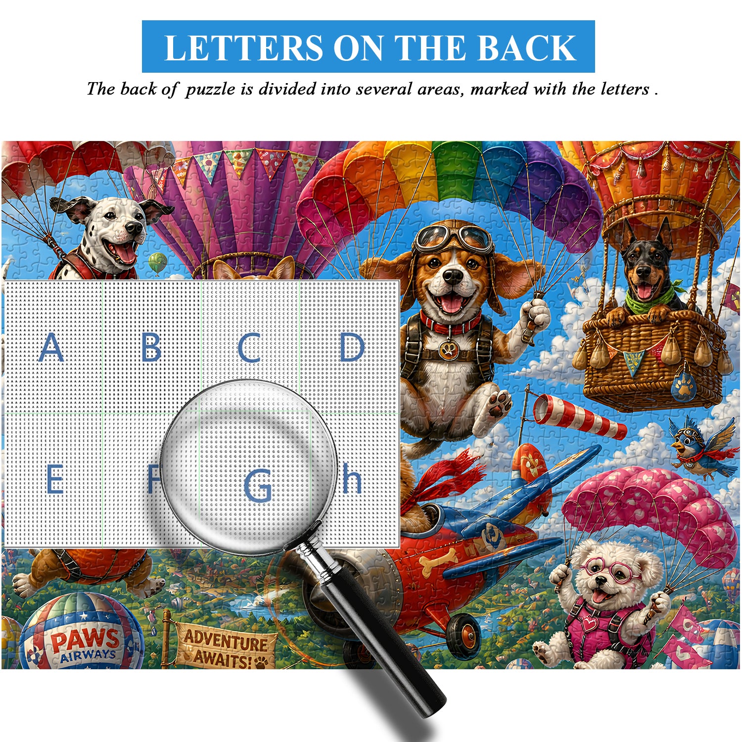 Sky High Pups Jigsaw Puzzle 1000 Pieces