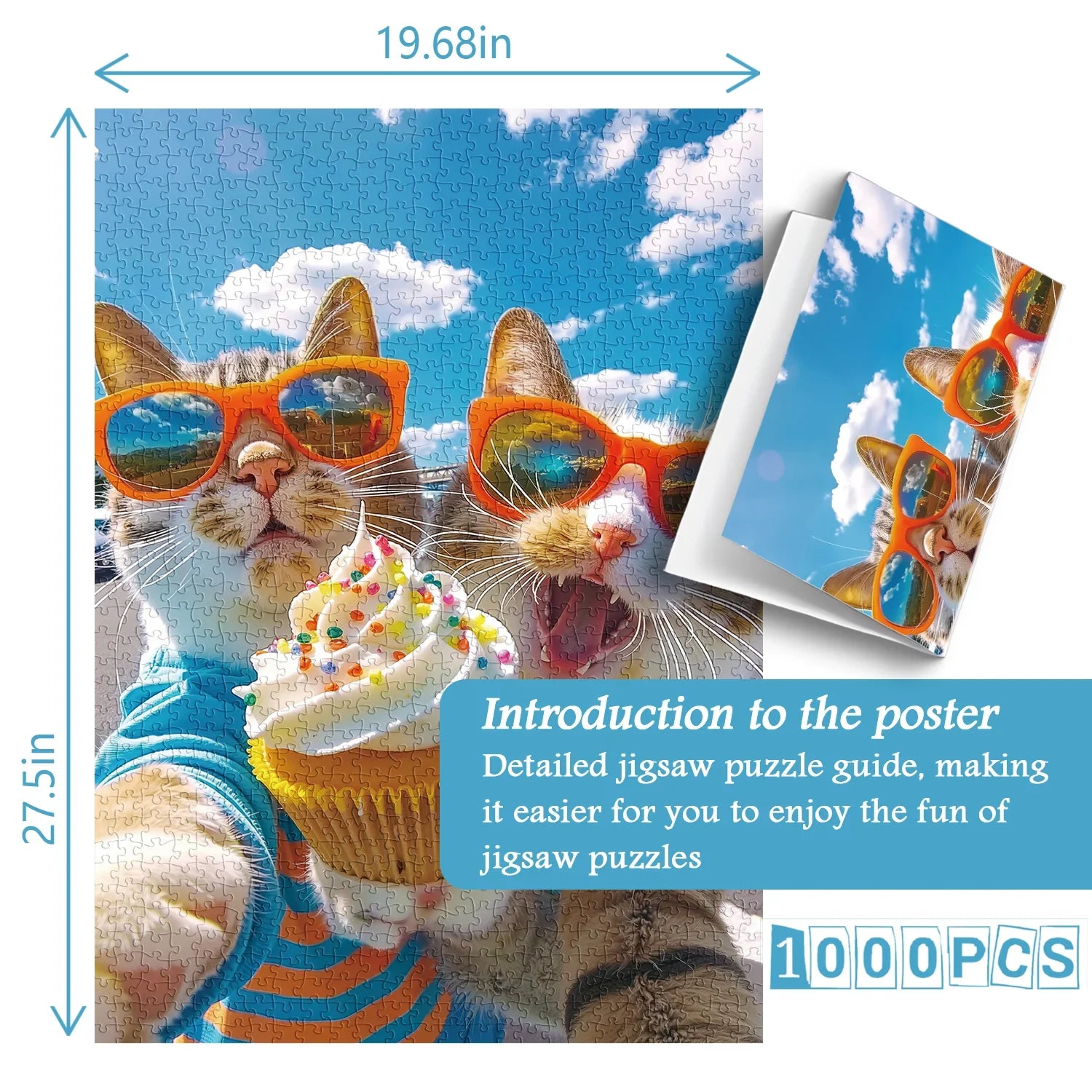 Il gatto clicca puzzle enigmi 1000 pezzi