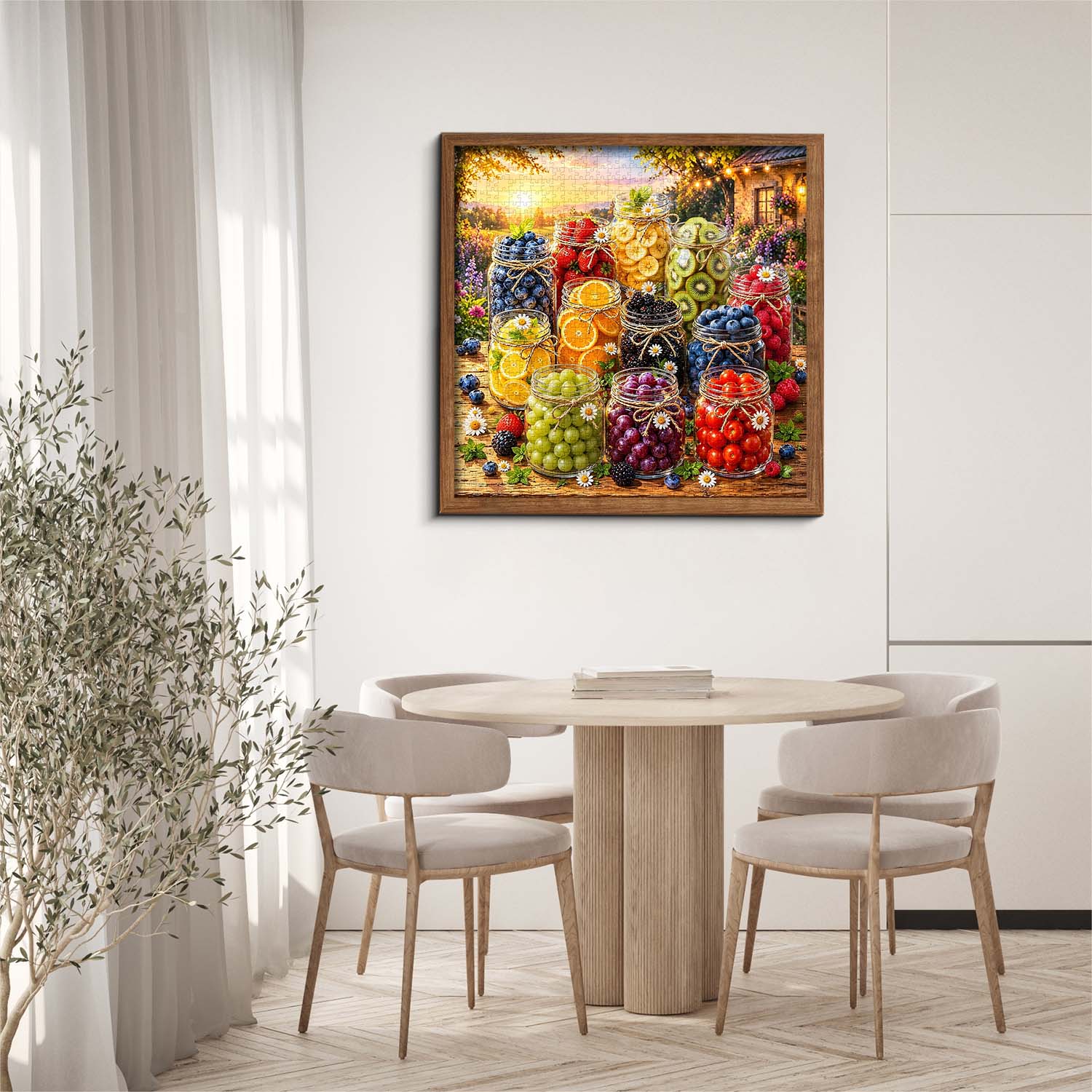 Sunlit Fruit Jars Jigsaw Puzzle 1000 Pieces