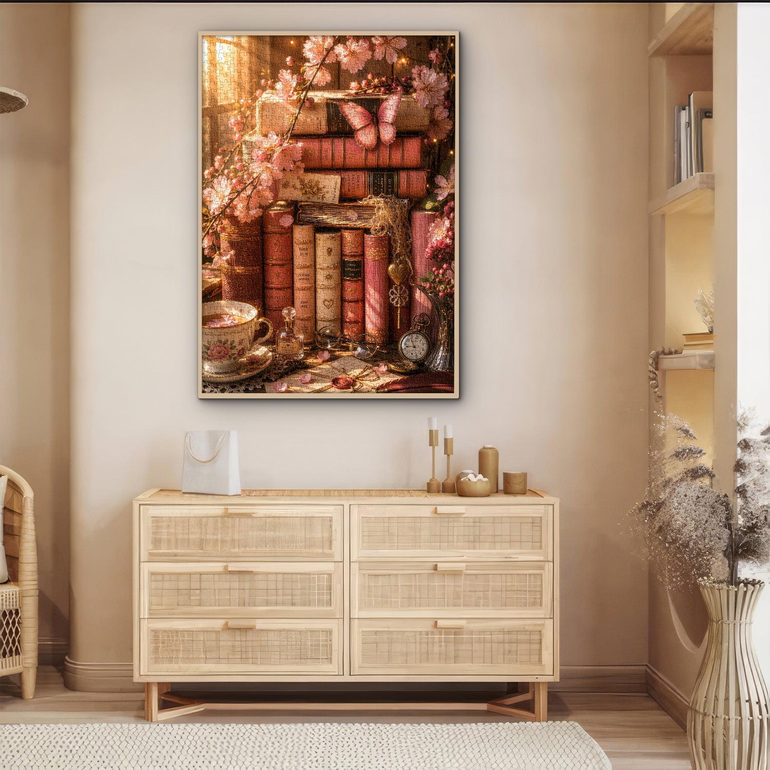 Floral Page Glow Jigsaw Puzzle 1000 Pieces