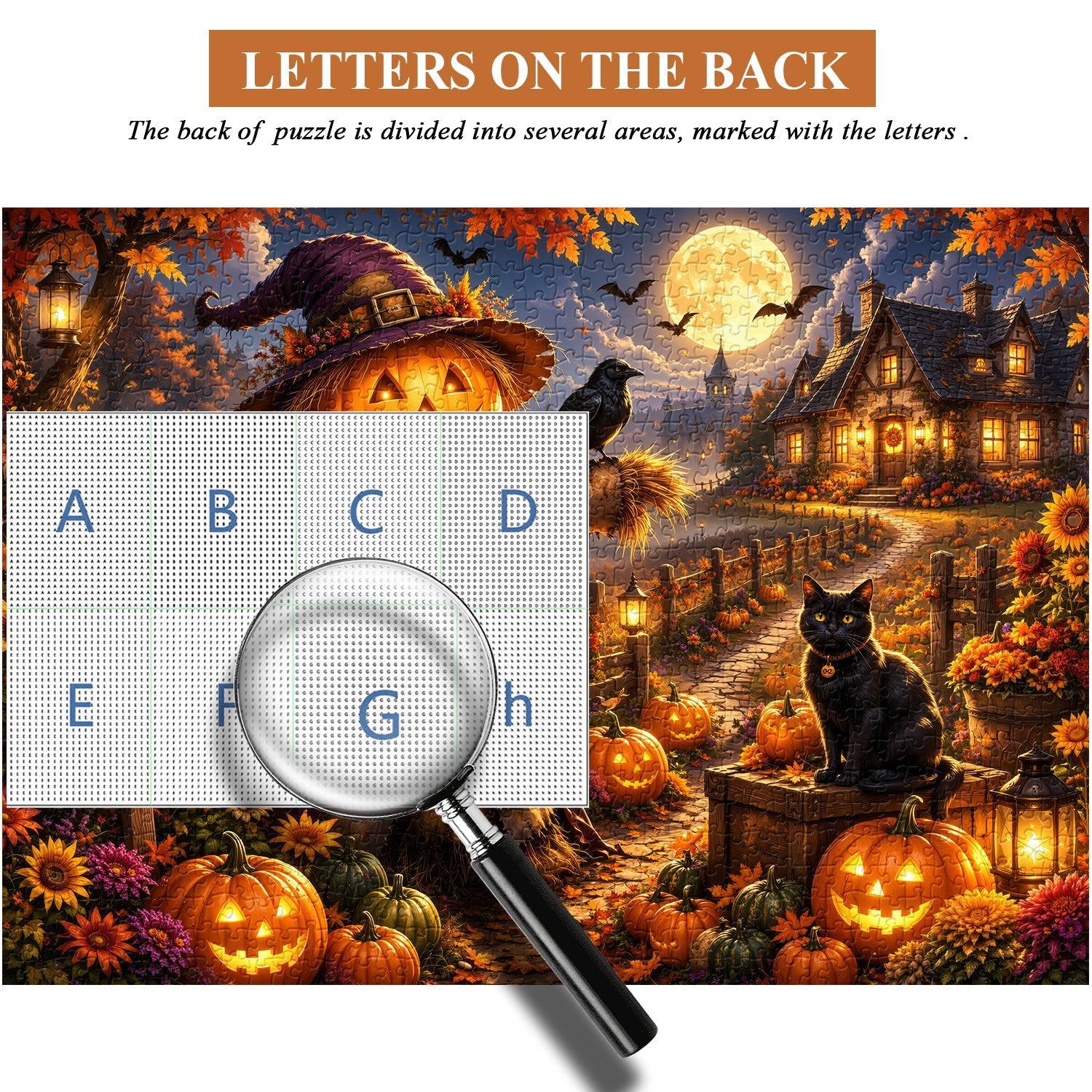 Glowing Moon Pumpkin Jigsaw Puzzle 1000 Pieces