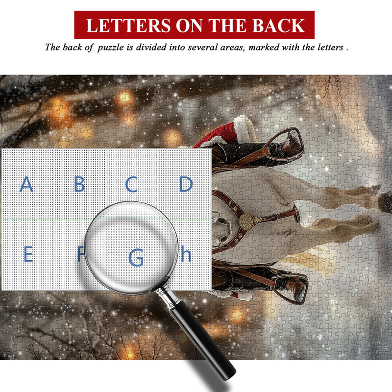 Puzzle de puzzle Santa Gallop 1000 pièces
