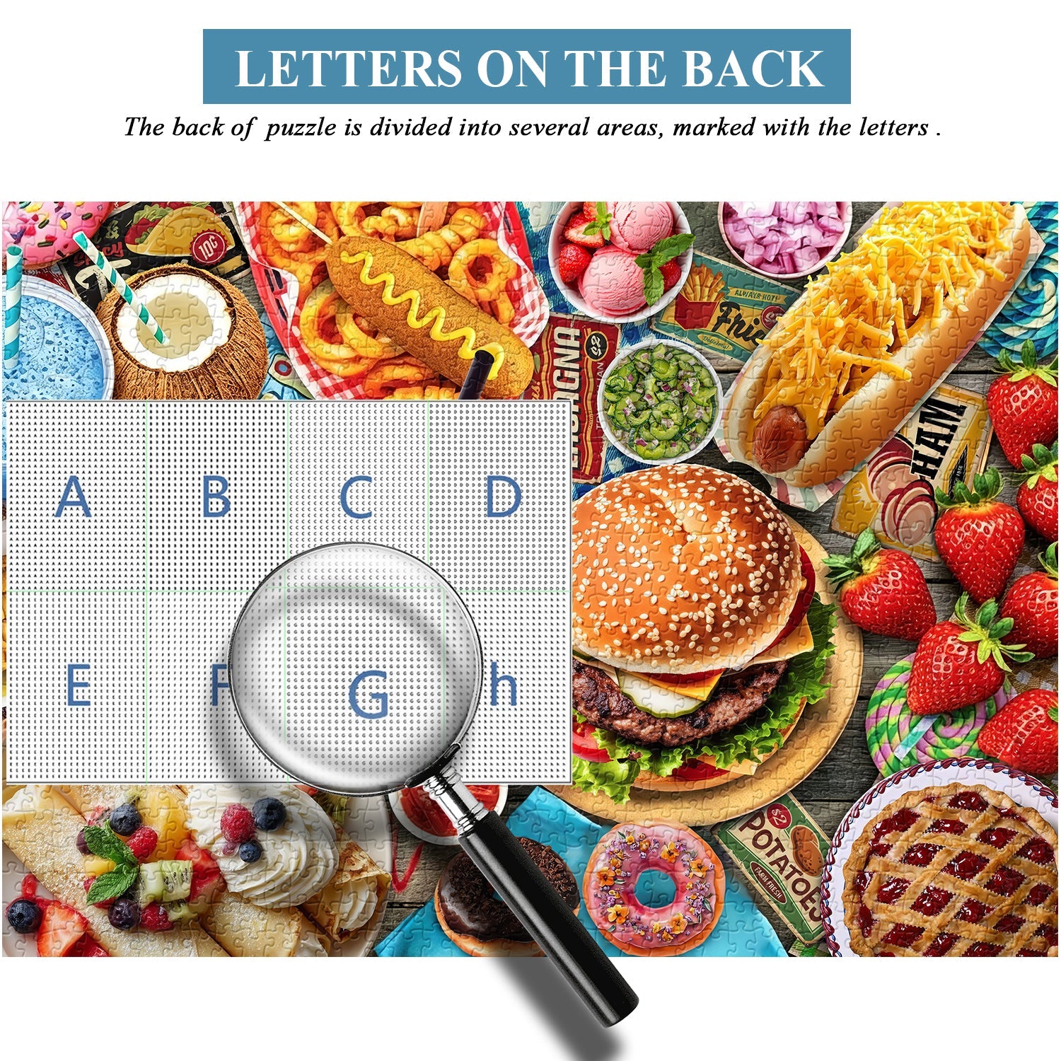 Puzzle per feste Food Delight, 1000 pezzi