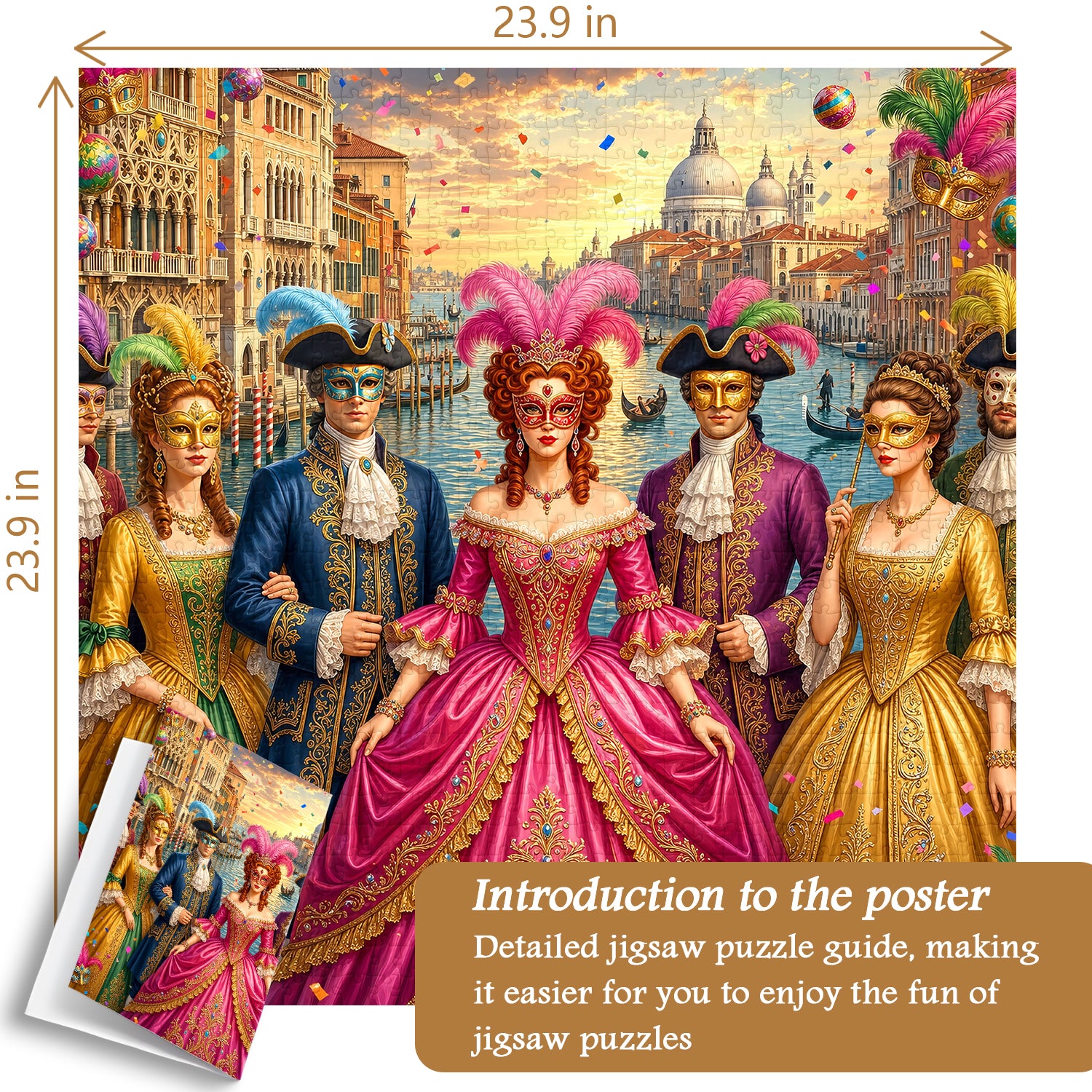 Venice Carnival Masquerade Gala Jigsaw Puzzle 1000 Pieces