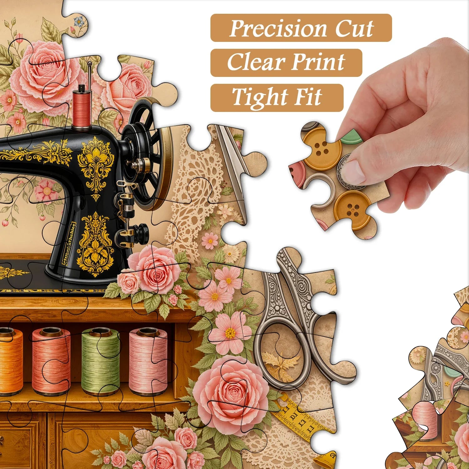 Vintage Nähzimmer Puzzle 1000 Teile