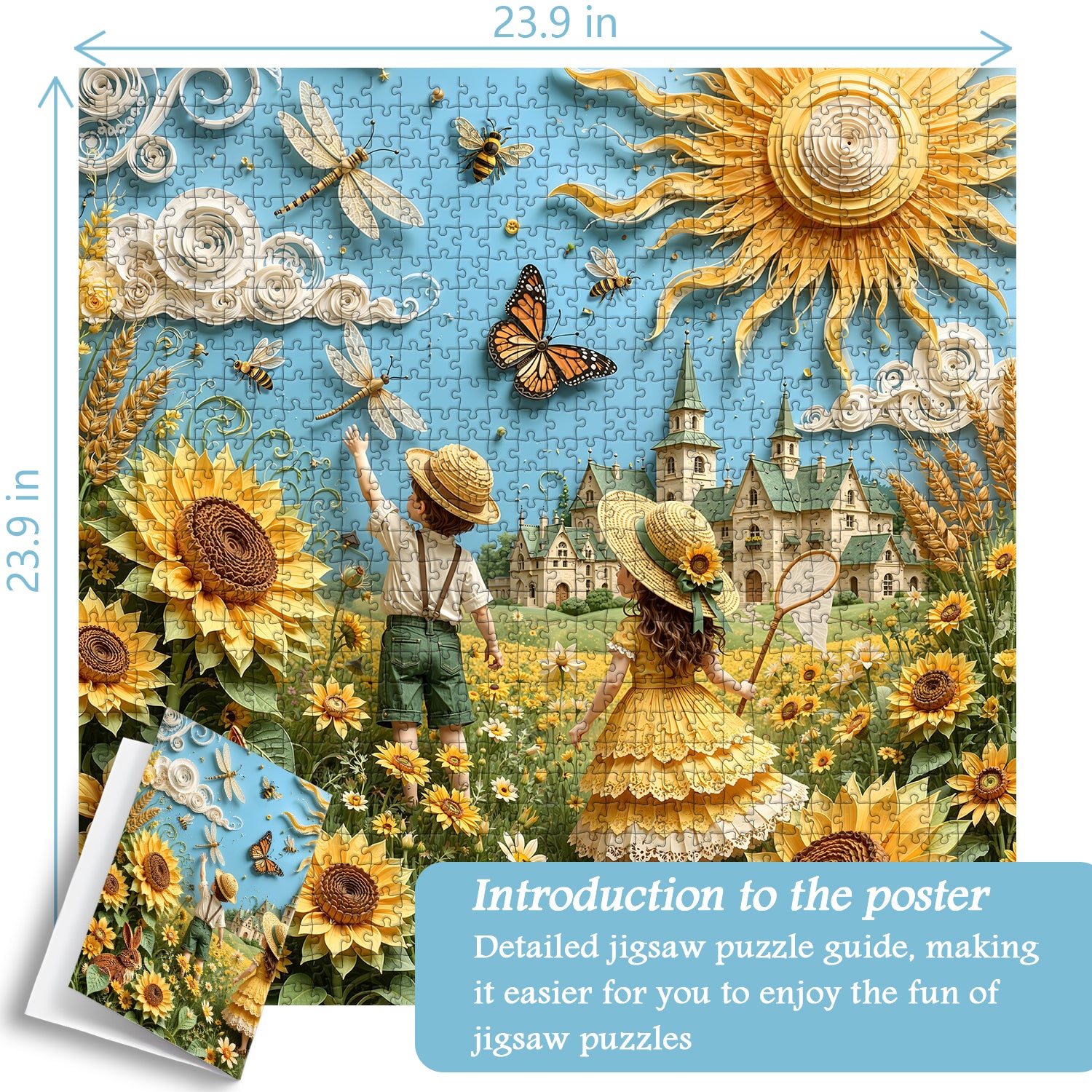 Summer Paper Meadow Jigsaw Puzzle 1000 Pieces