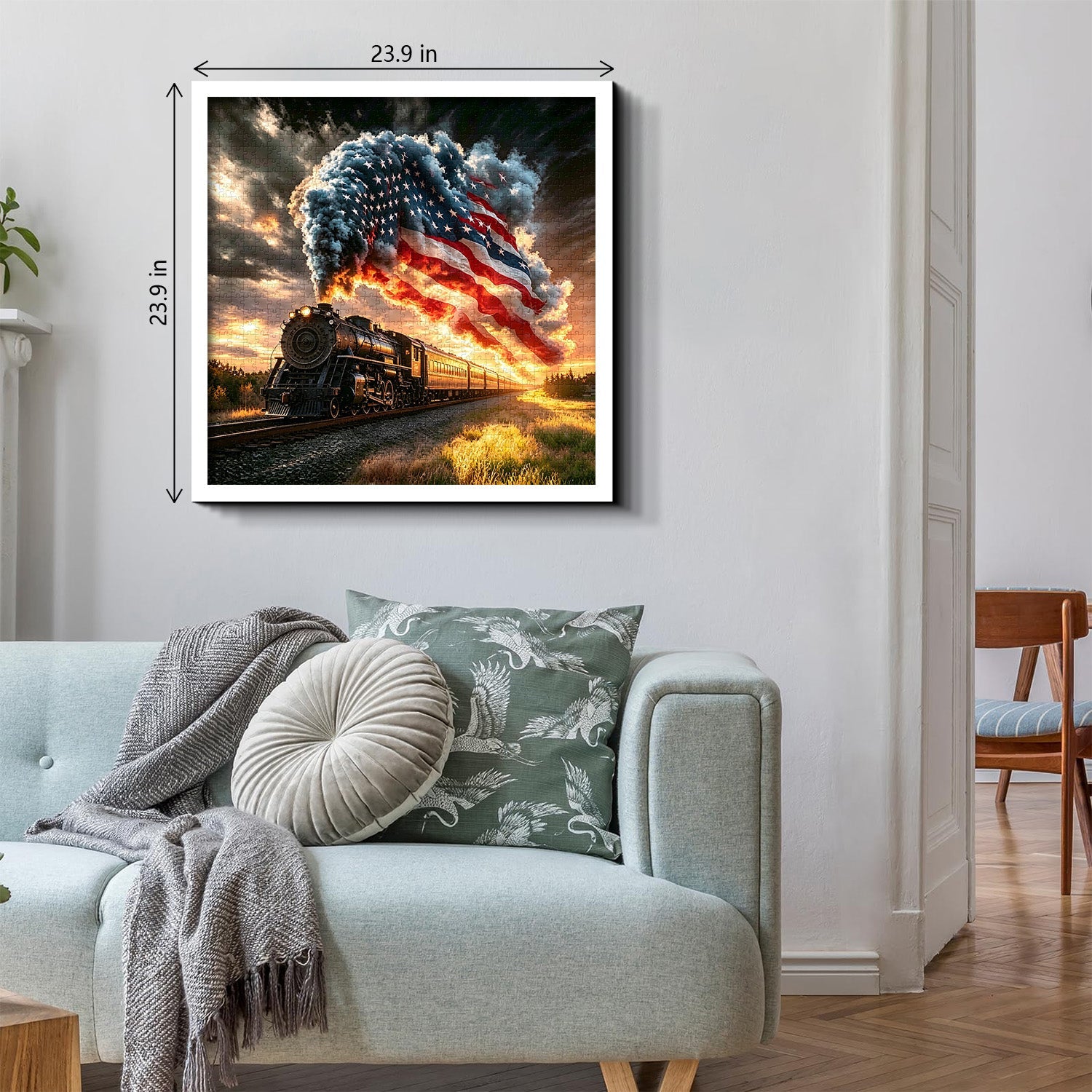 Western Sunset Train Puzzle 1000 Teile