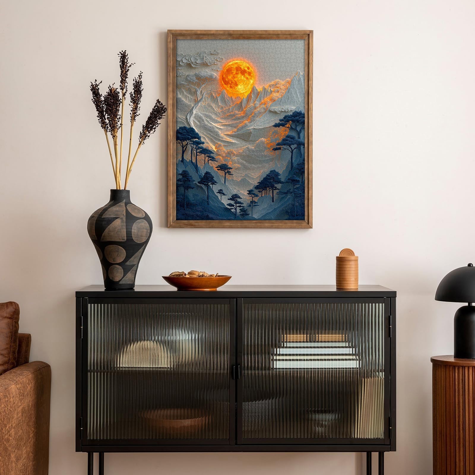 Moonlit Mountains Jigsaw Puzzle 1000 Pieces