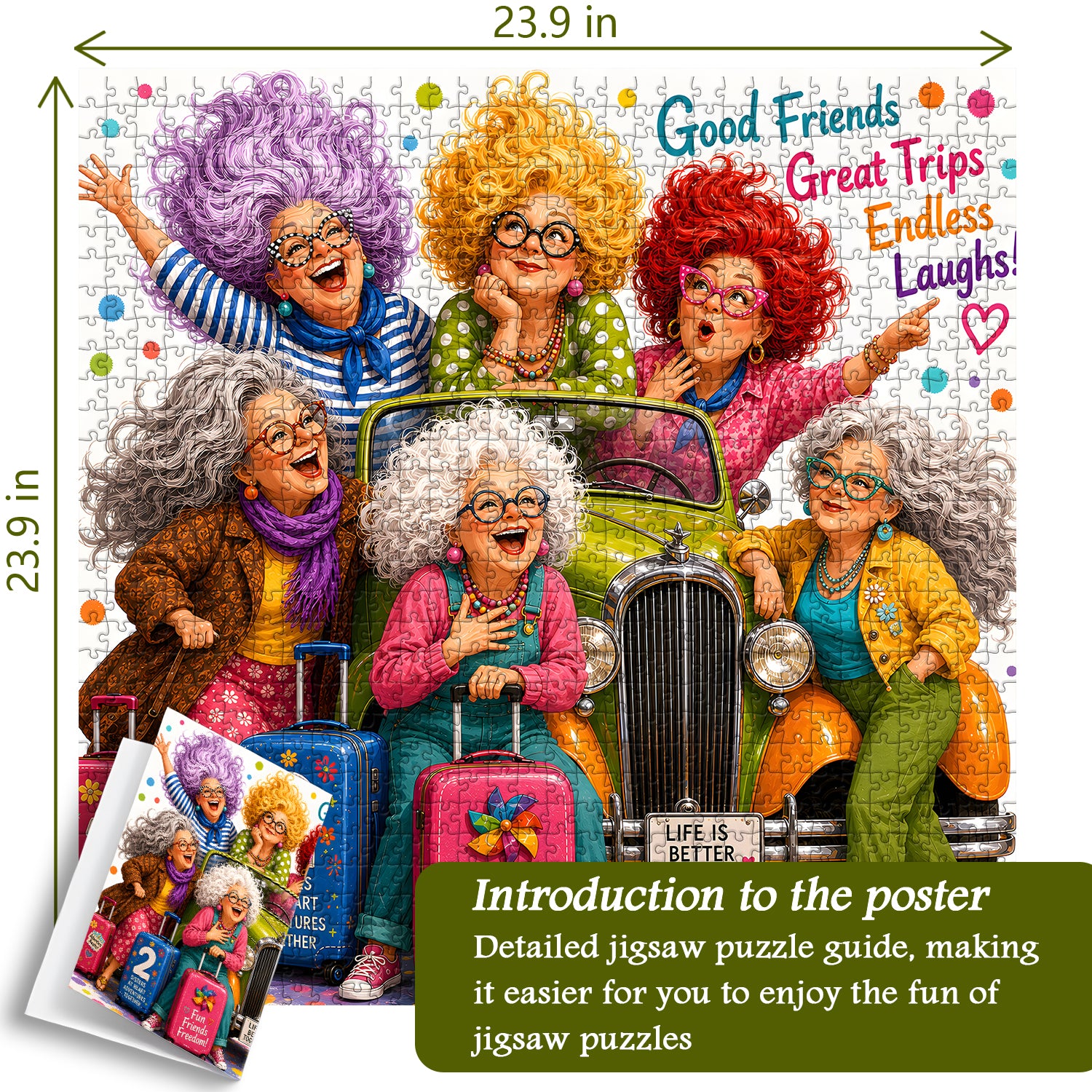 Friends Fun Trip Jigsaw Puzzle 1000 Pieces