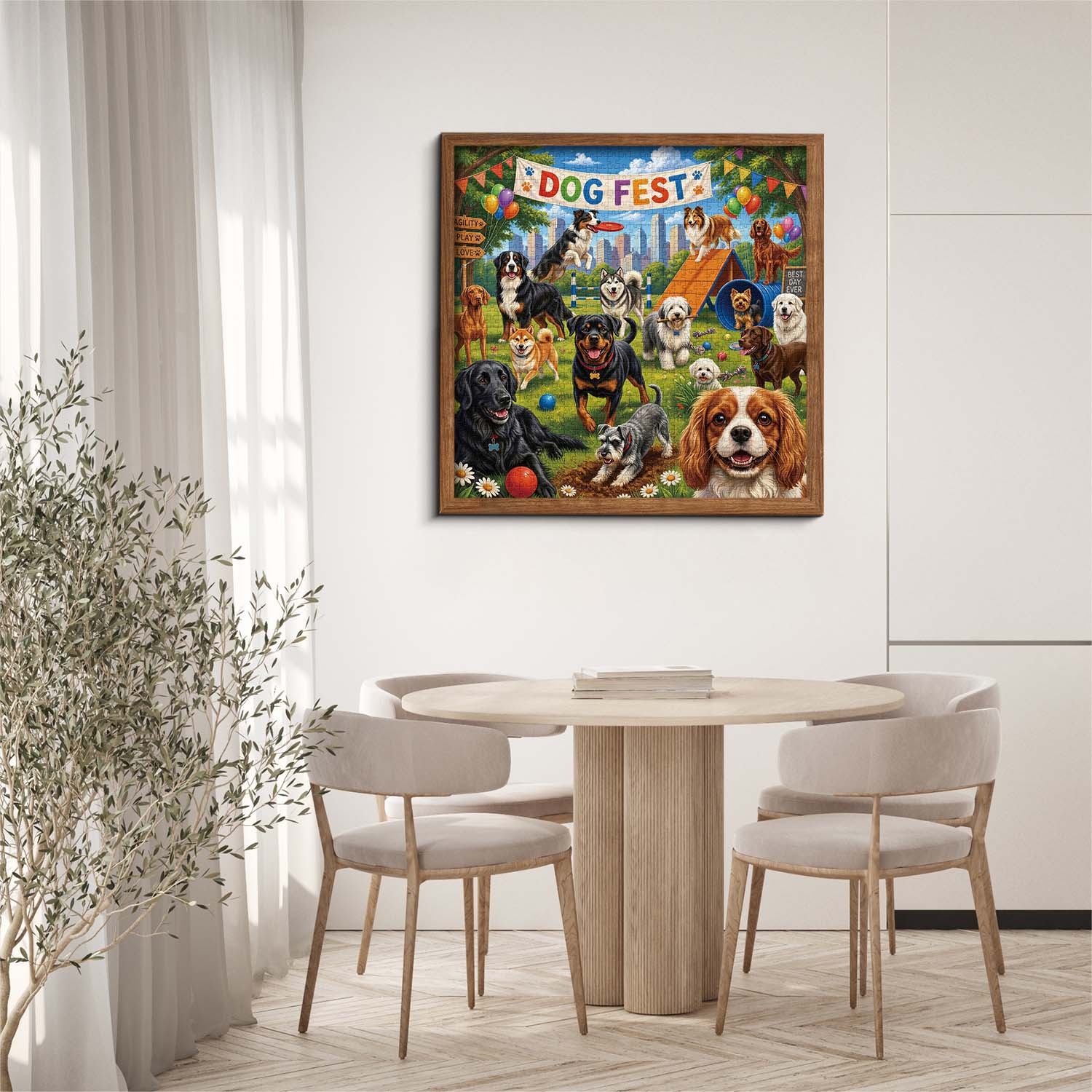 Playful Dogs Jigsaw Puzzle 1000 Pieces