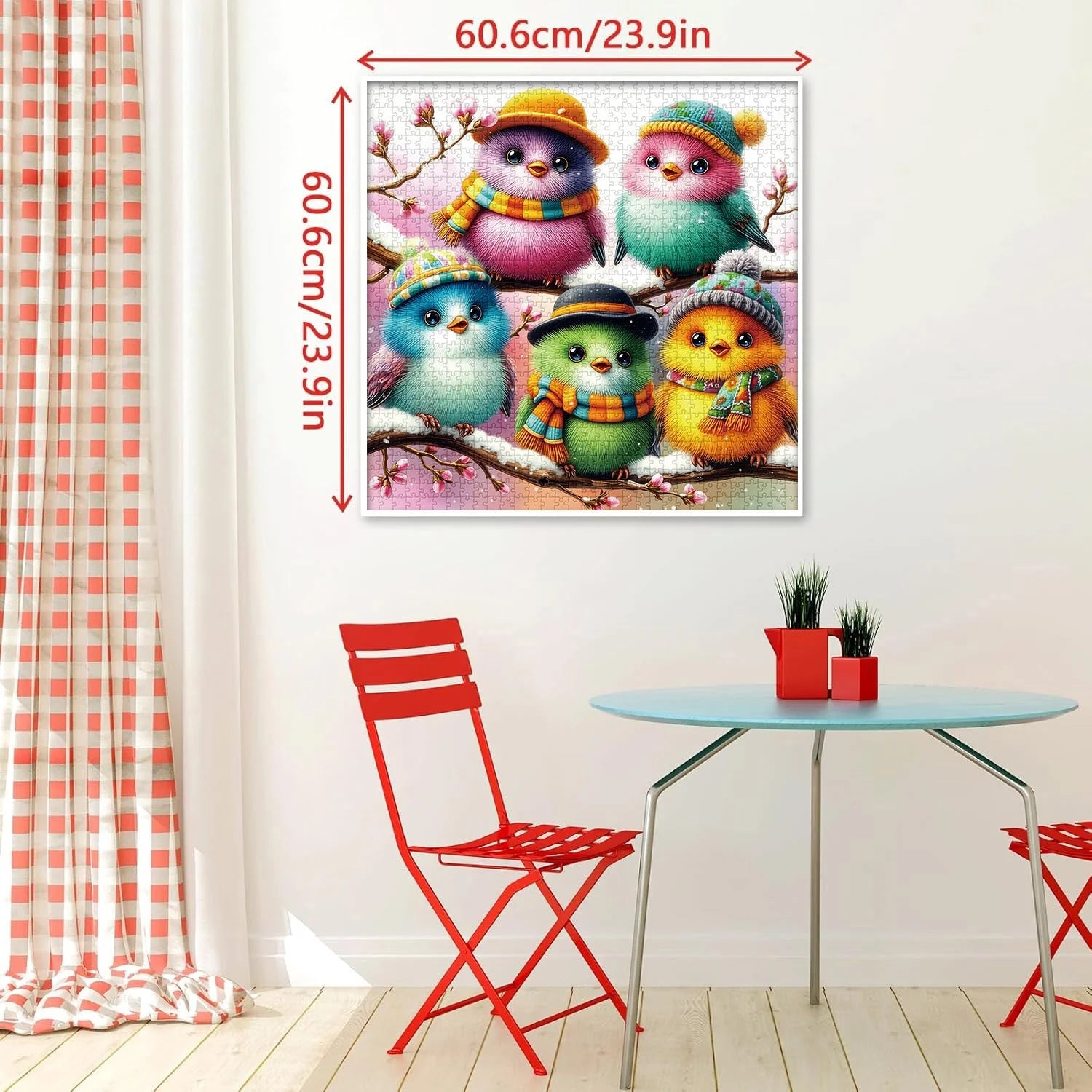 Colorful Hat Birds Jigsaw Puzzle 1000 Pieces