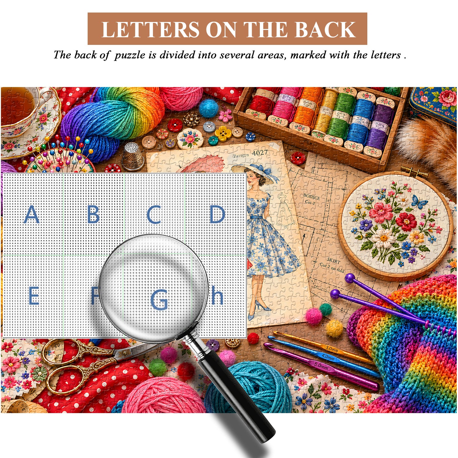 Sewing Treasure Table Jigsaw Puzzle 1000 Pieces
