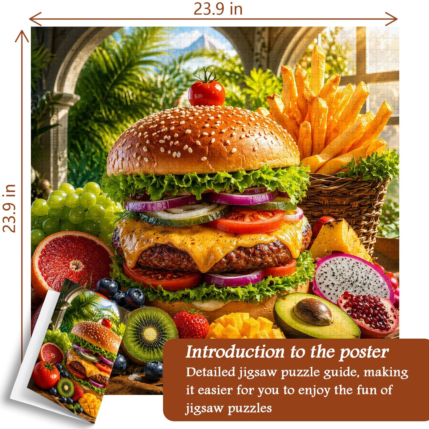 Orchard Burger Jigsaw Puzzle 1000 Pieces
