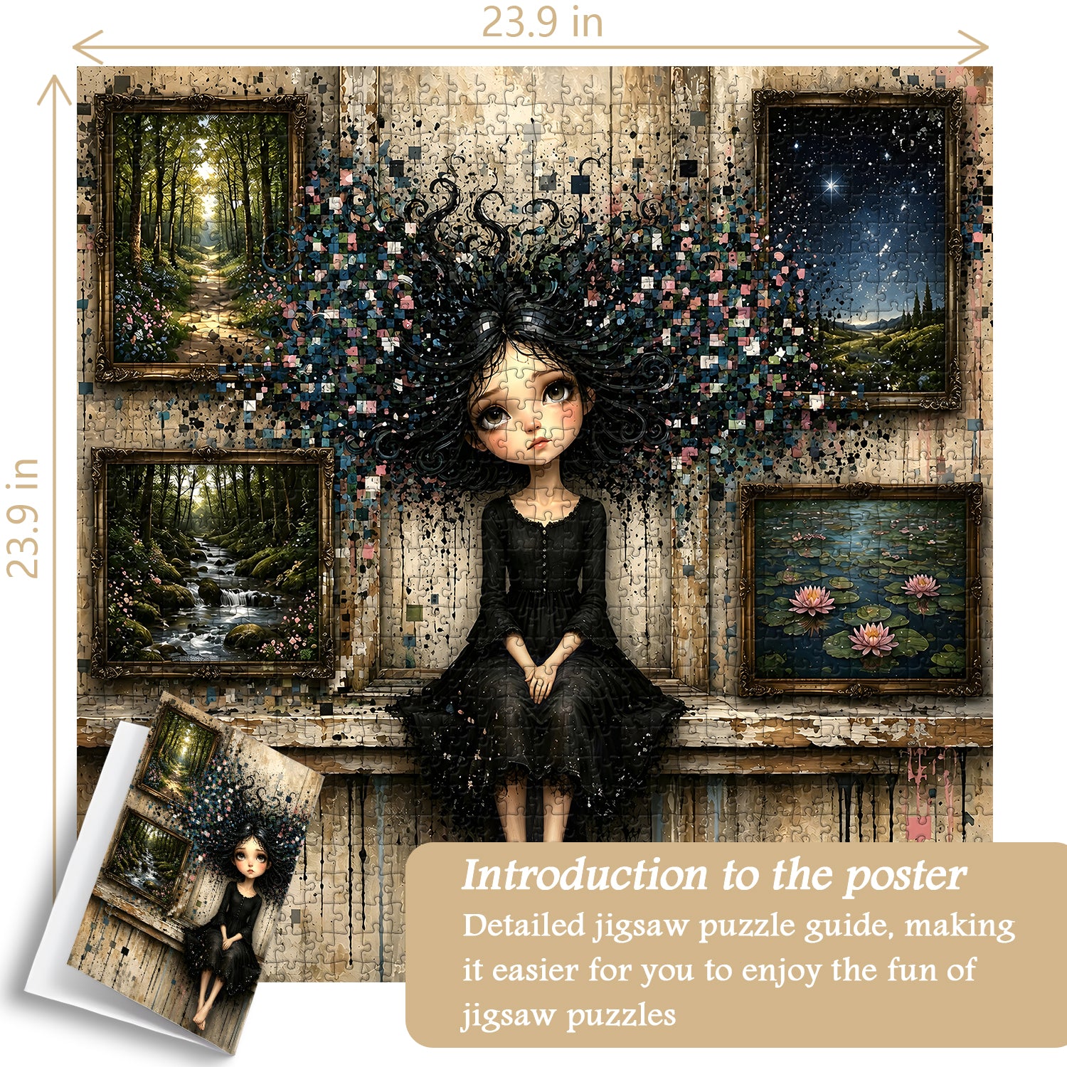 Dream Gallery Girl Jigsaw Puzzle 1000 Pieces