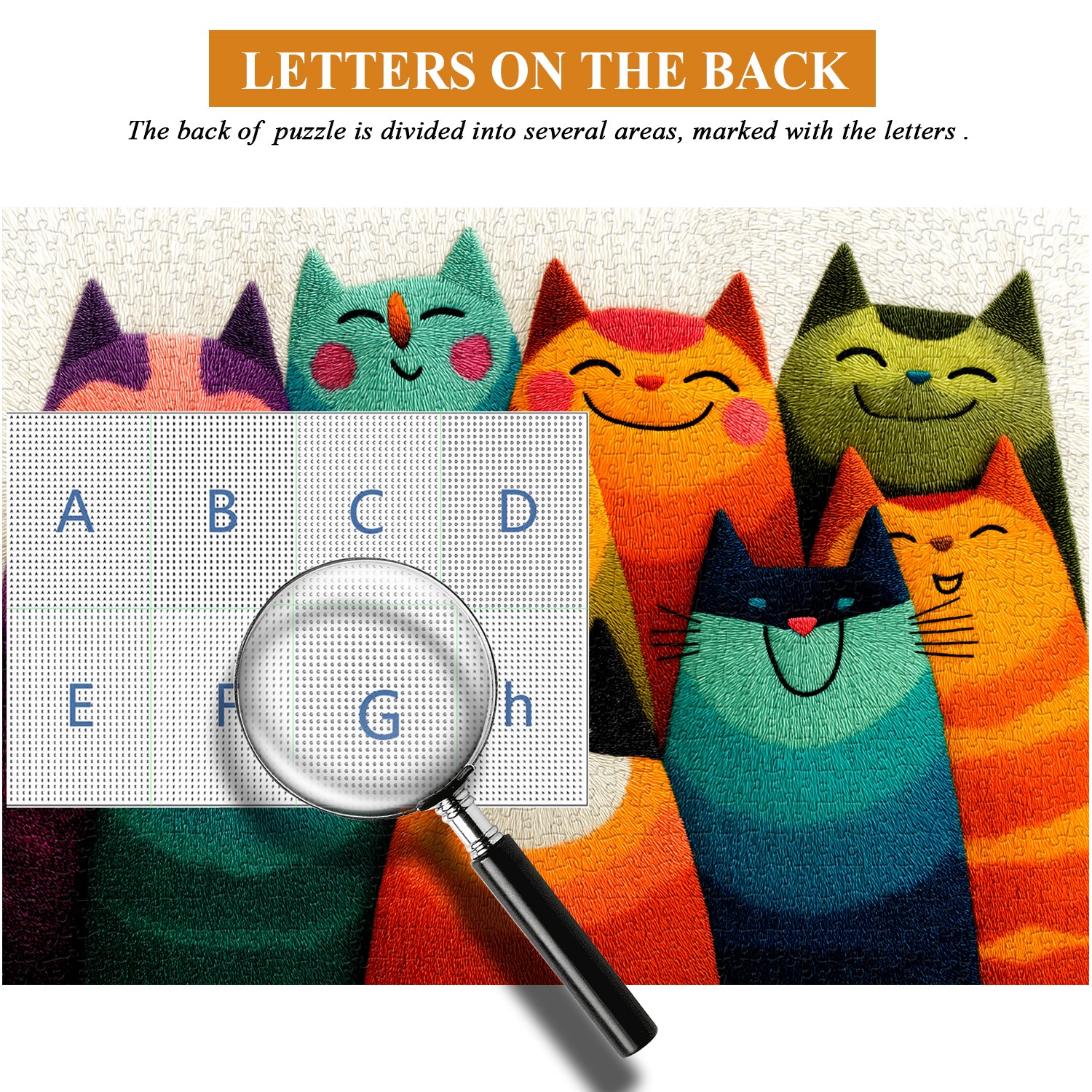 Colorful Cats Jigsaw Puzzle 1000 Pieces