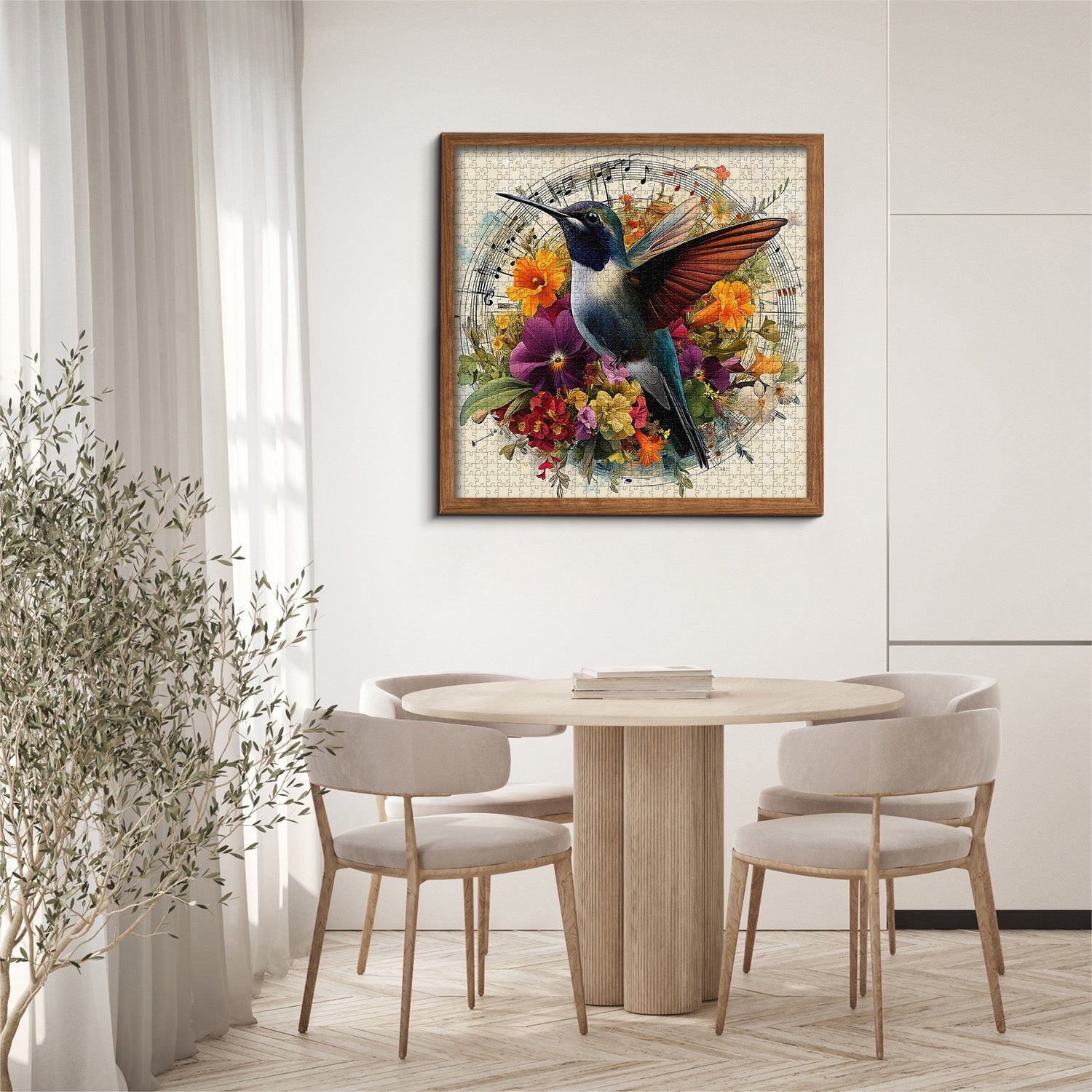 Blumenbesucher-Puzzle 1000 Teile