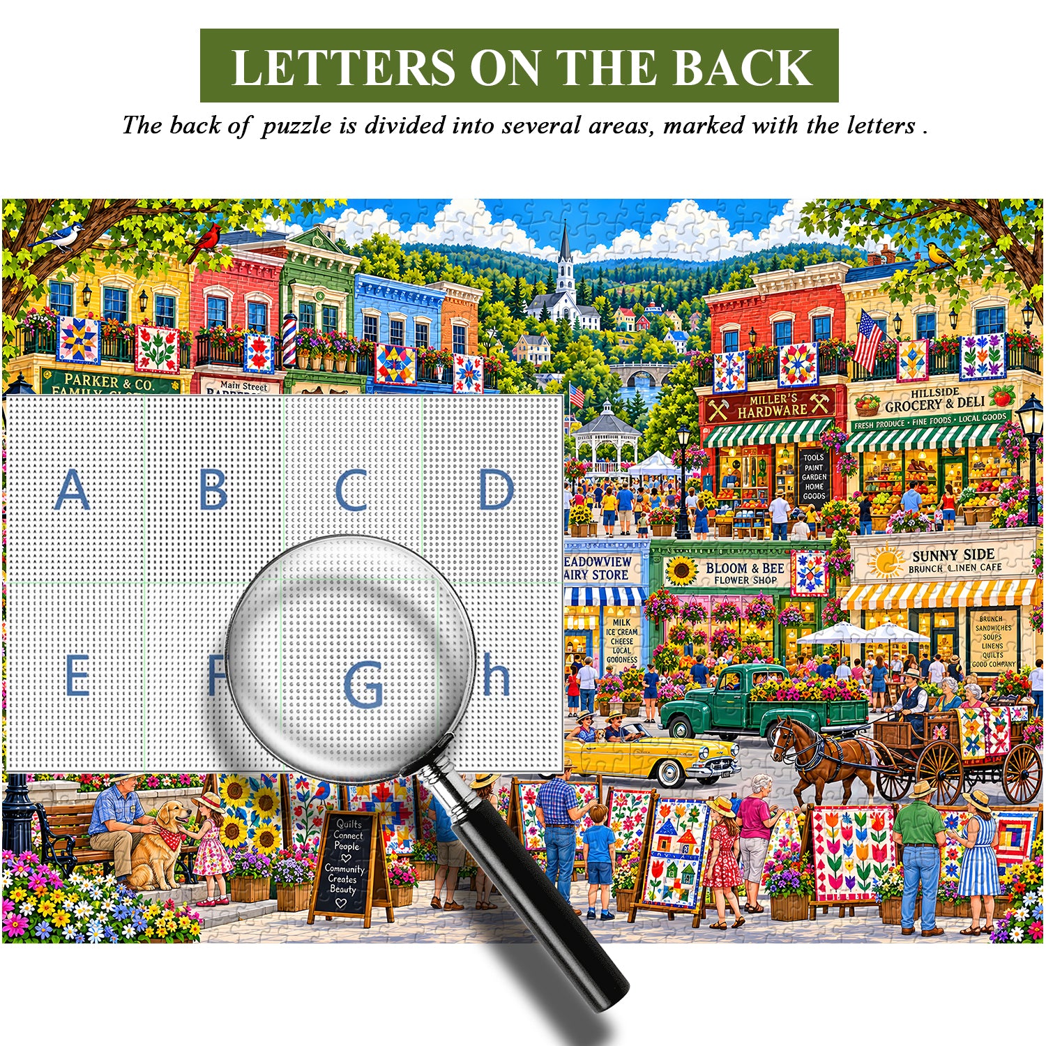 Quilt Festival Town Jigsaw Puzzle 1000 Pieces