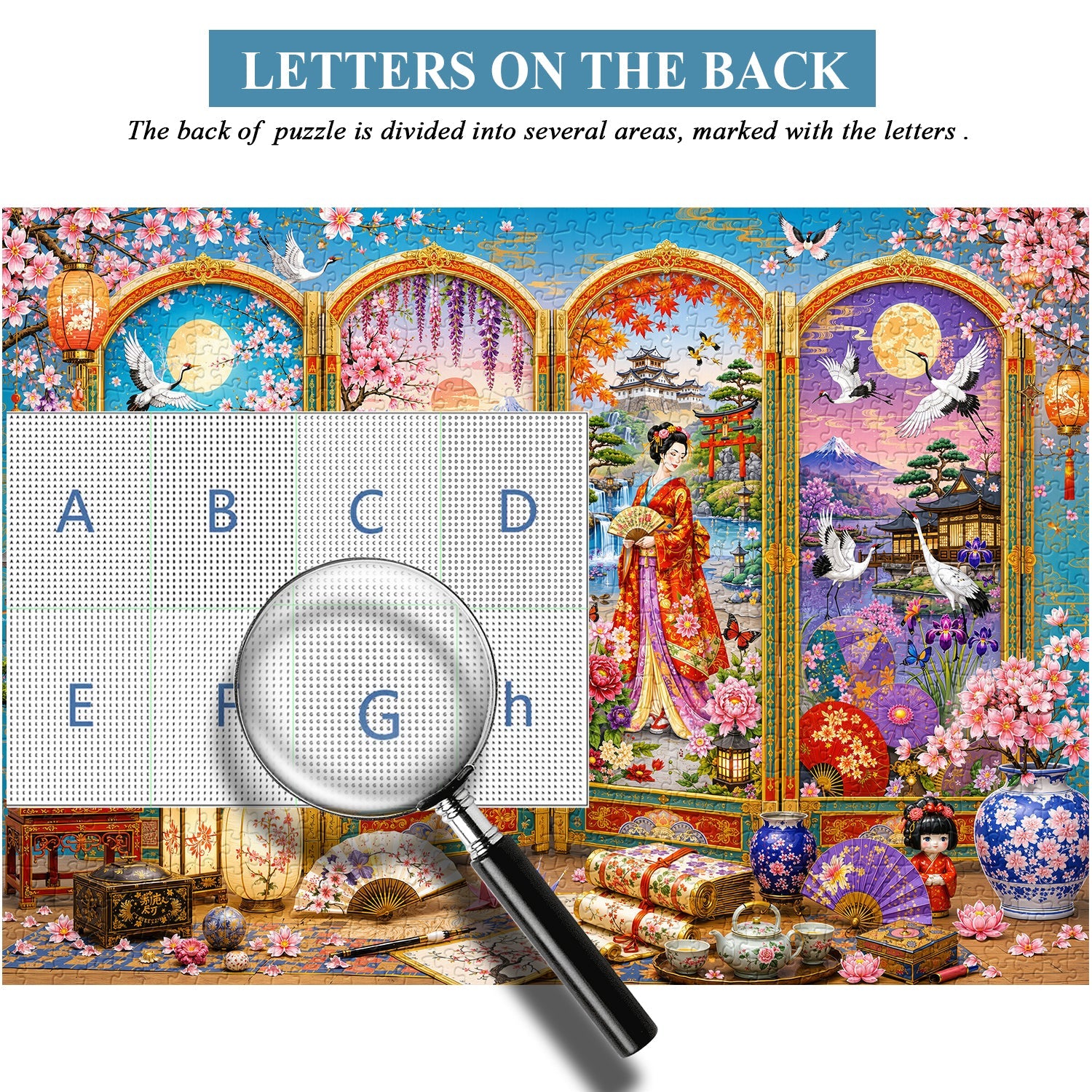 Puzzle con schermo artistico giapponese da 1000 pezzi