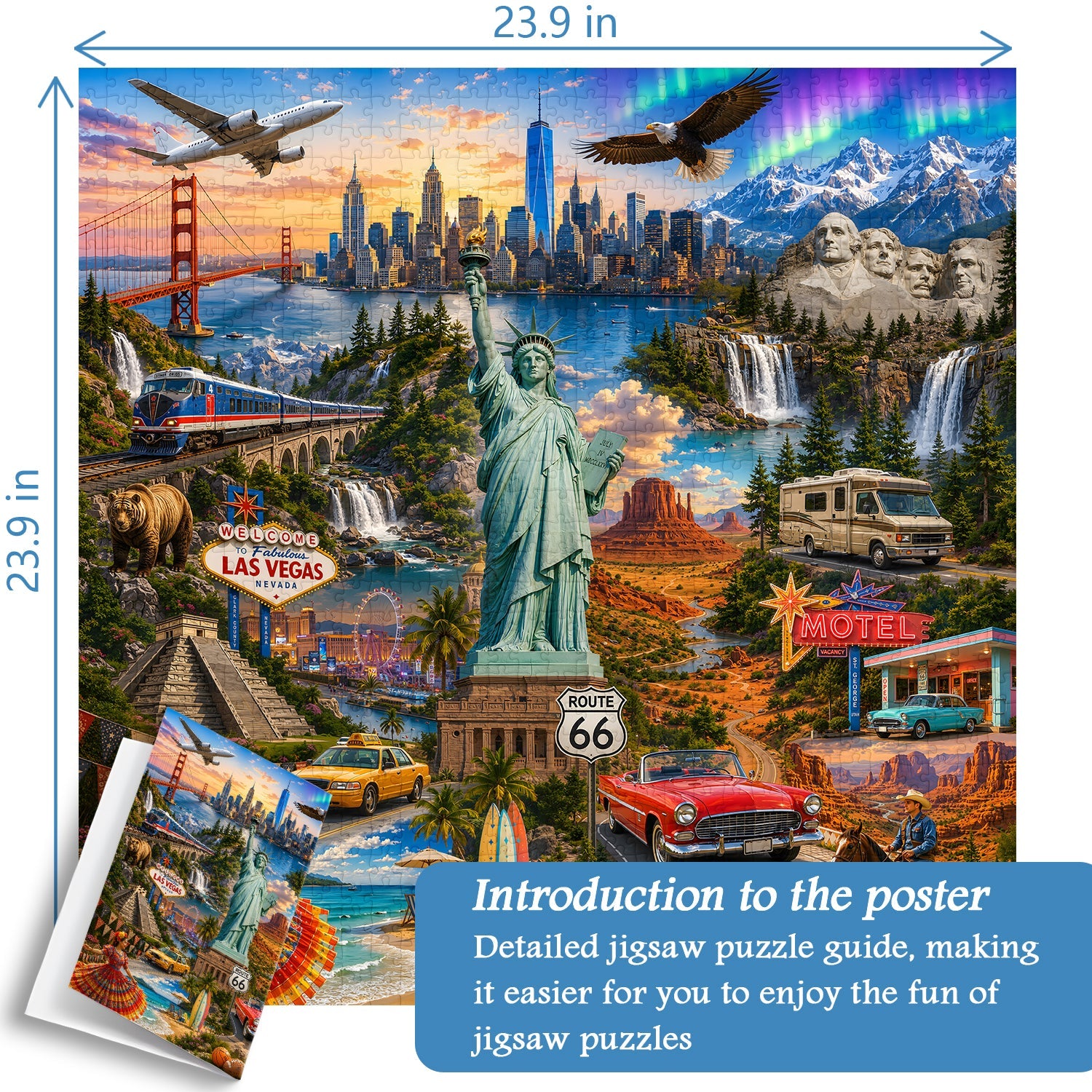 America Landmarks Journey Jigsaw Puzzle 1000 Piece