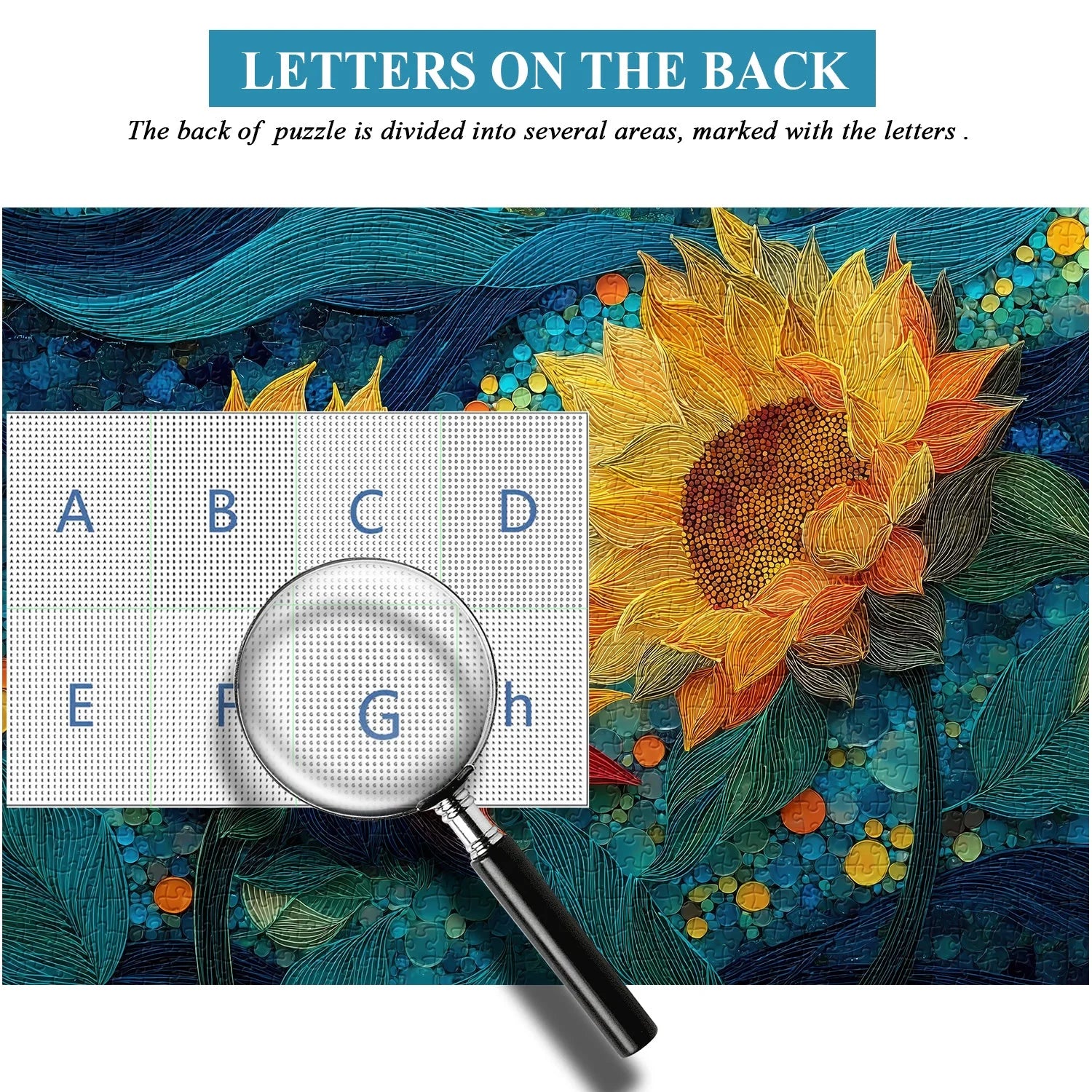 Golden Sunflowers Jigsaw Puzzle 1000 Pieces