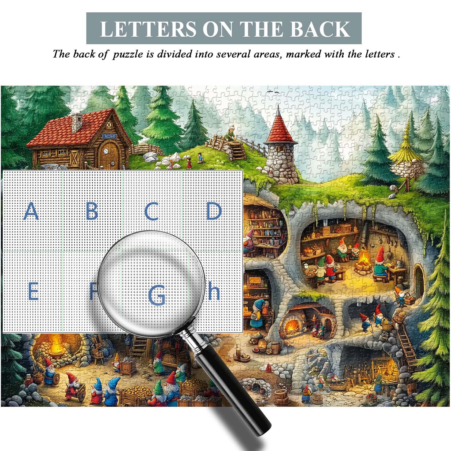 Underground Gnome Village Jigsaw Puzzle 1000 piezas
