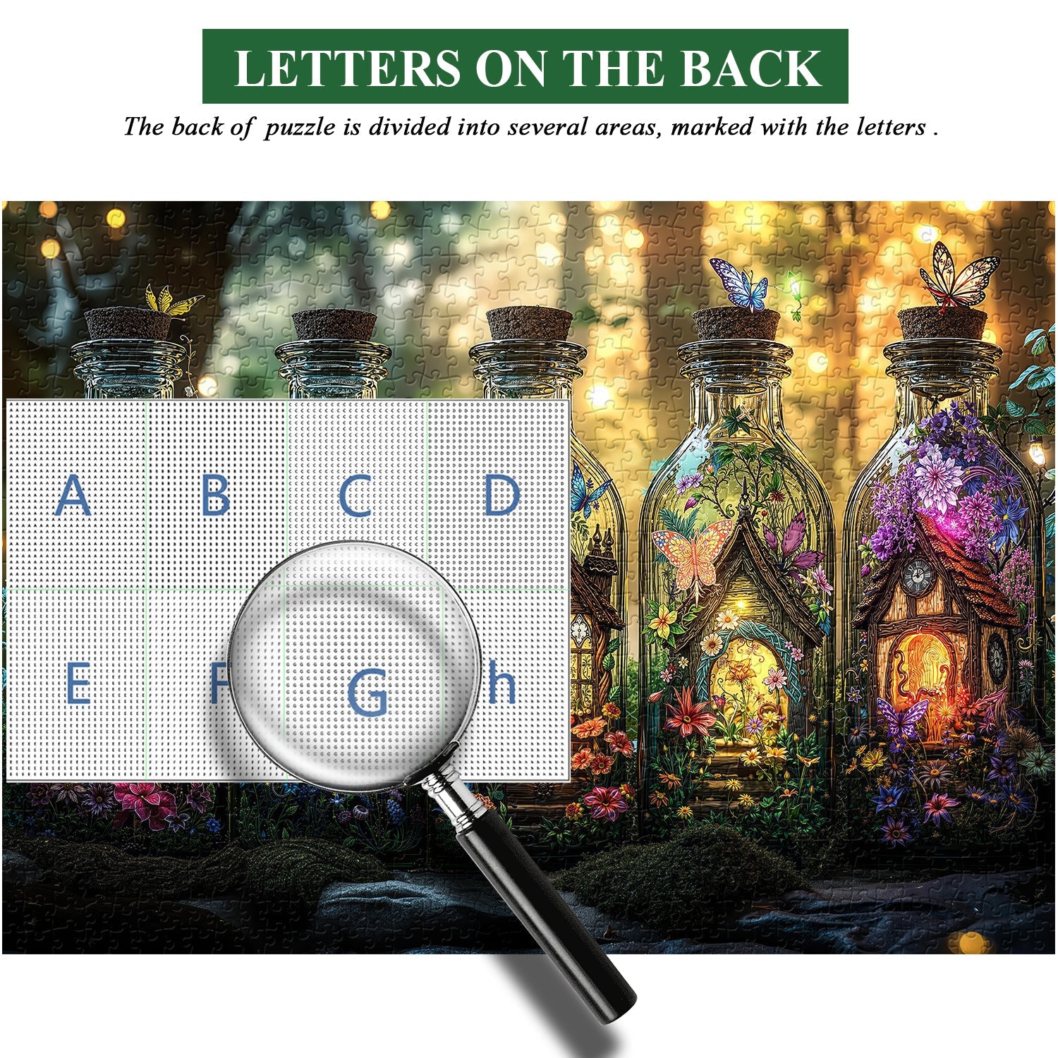 Mystical Bottles Gardens Jigsaw Puzzle 1000 Pieces