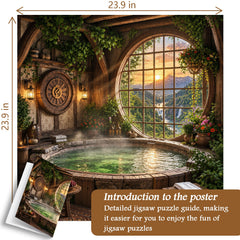 Sunset Spa Cottage Jigsaw Puzzle 1000 Pieces