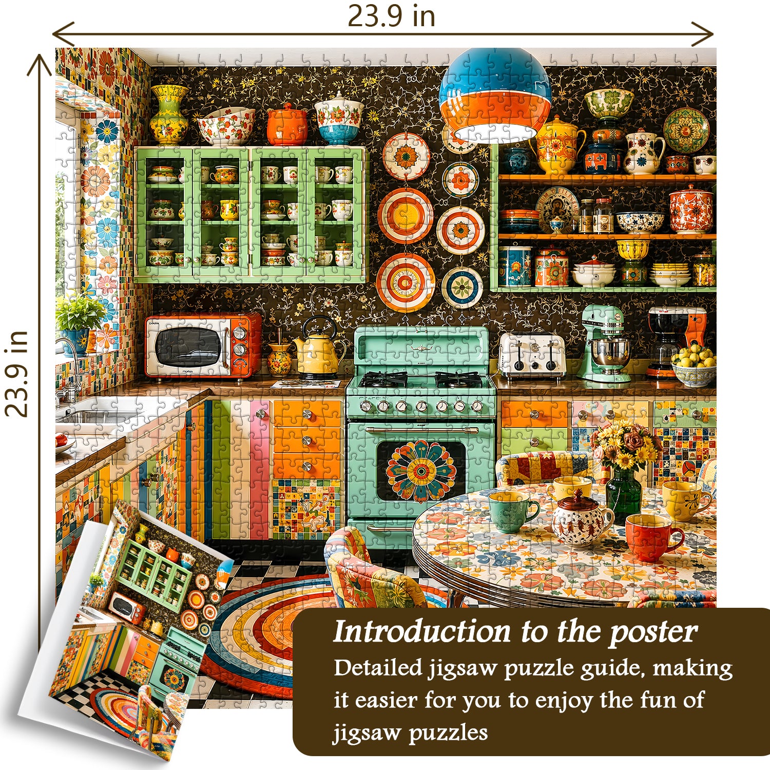 Mid-Century Color Kitchen Jigsaw Puzzle 1000 Pieces