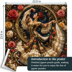 Rose Flamenco Jigsaw Puzzle 1000 Pieces