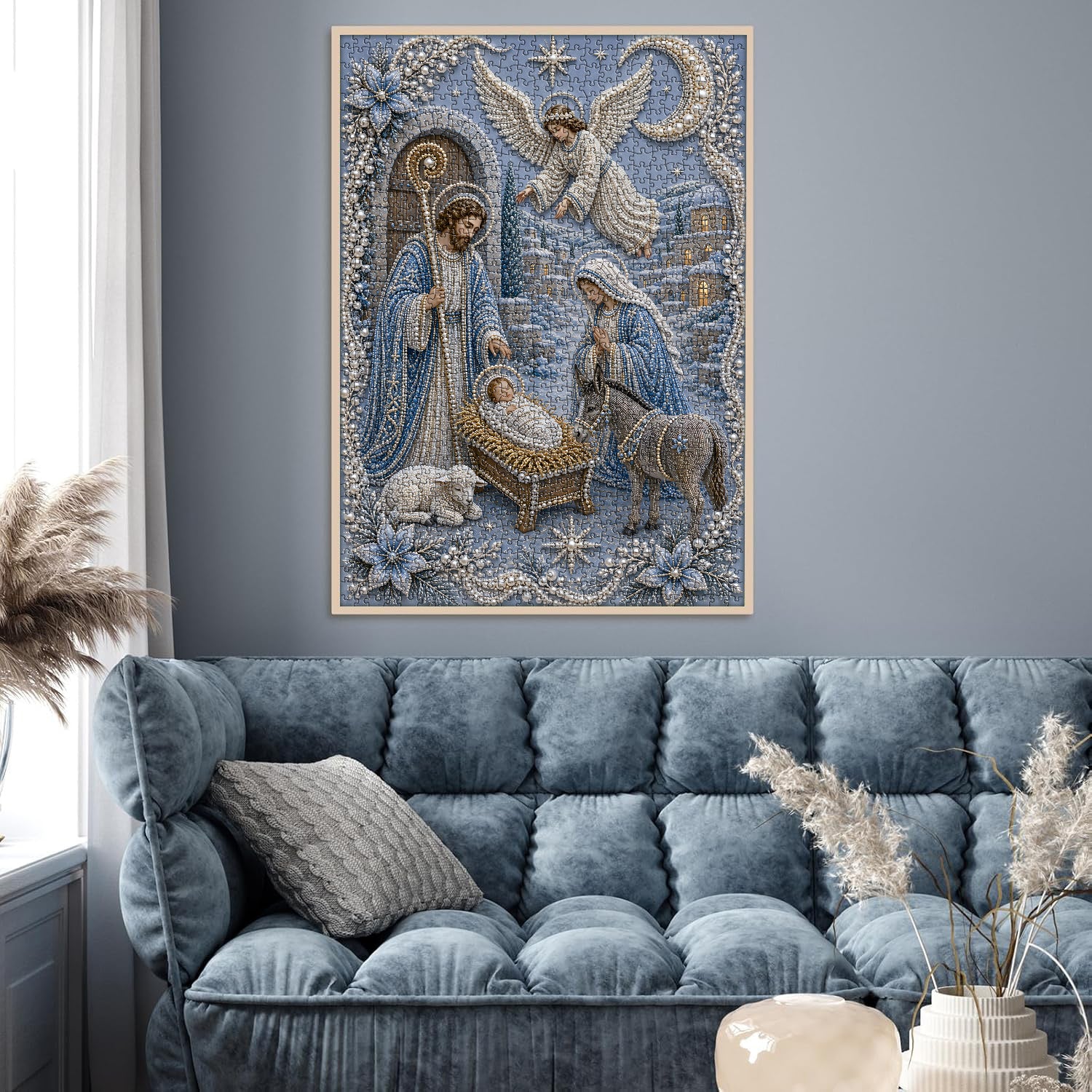 Pearl Nativity Scene Jigsaw Puzzle 1000 Pieces