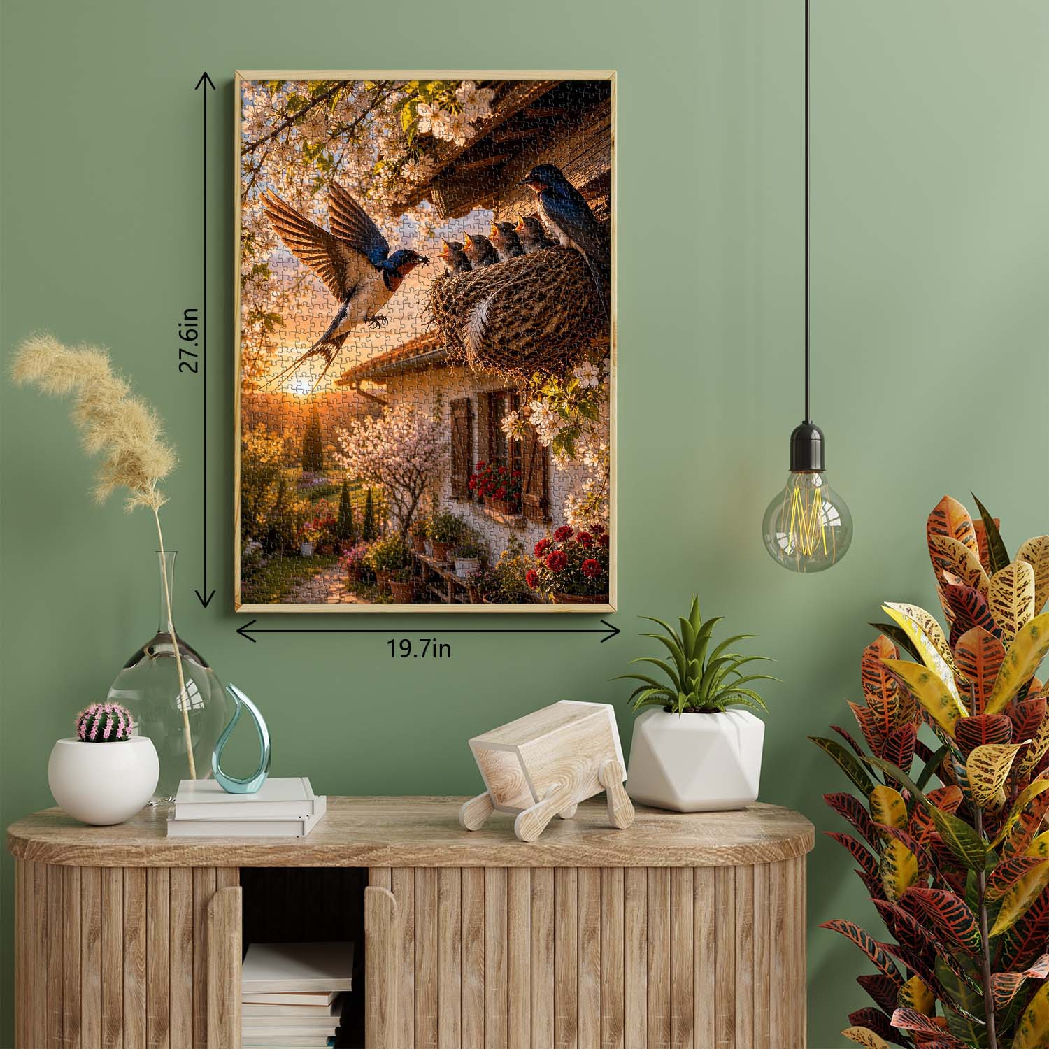 Spring Swallow Brood Jigsaw Puzzle 1000 Pieces
