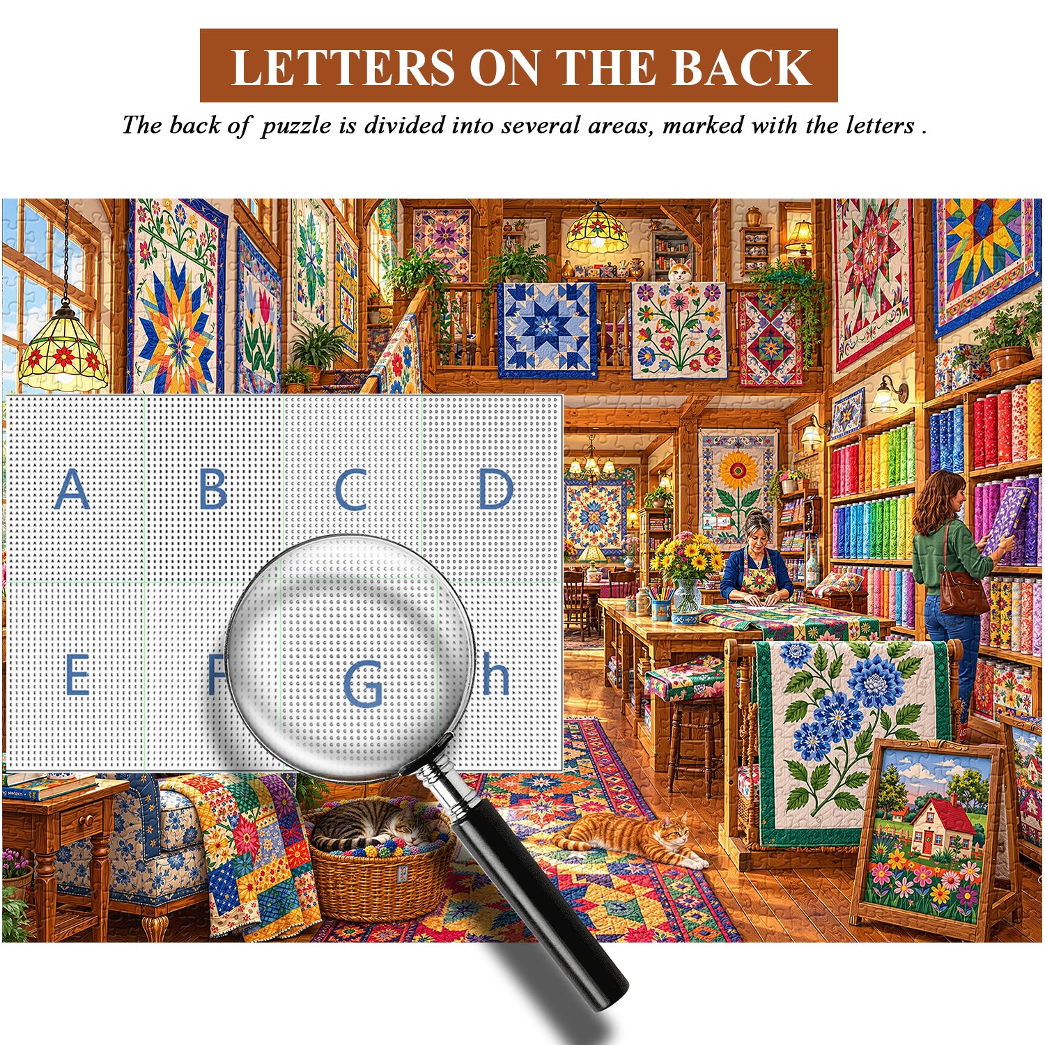 Cozy Quilt Haven Jigsaw Puzzle 1000 Pieces