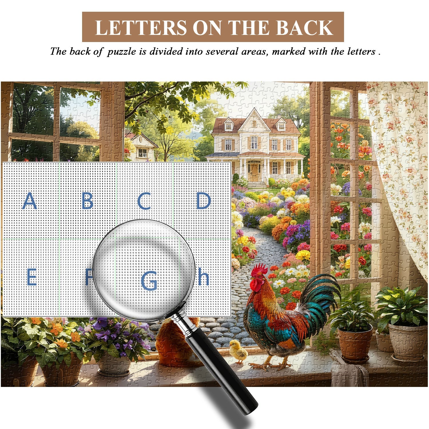 Countryside Window Scene Jigsaw Puzzle 1000 Pieces