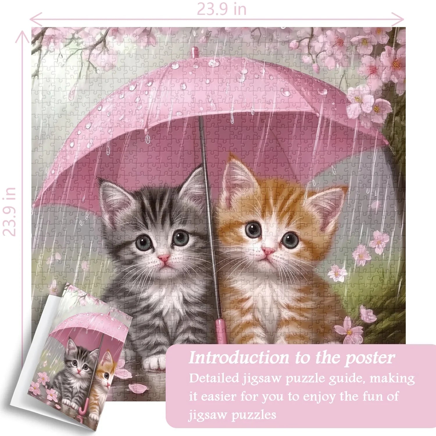 Pioggia gattini puzzle 1000 pezzi